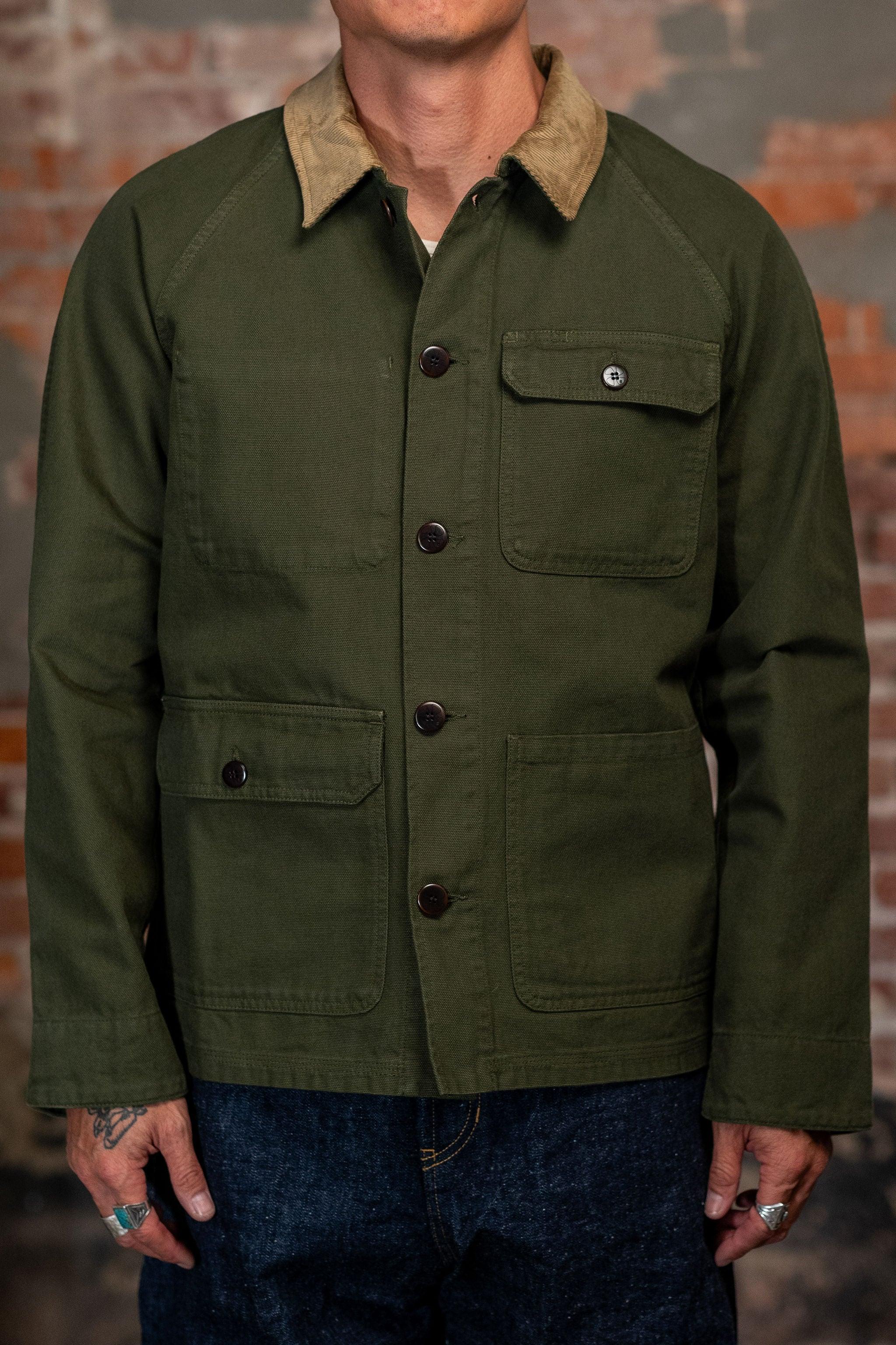 Journey Coat Contrast Collar - Squad Green