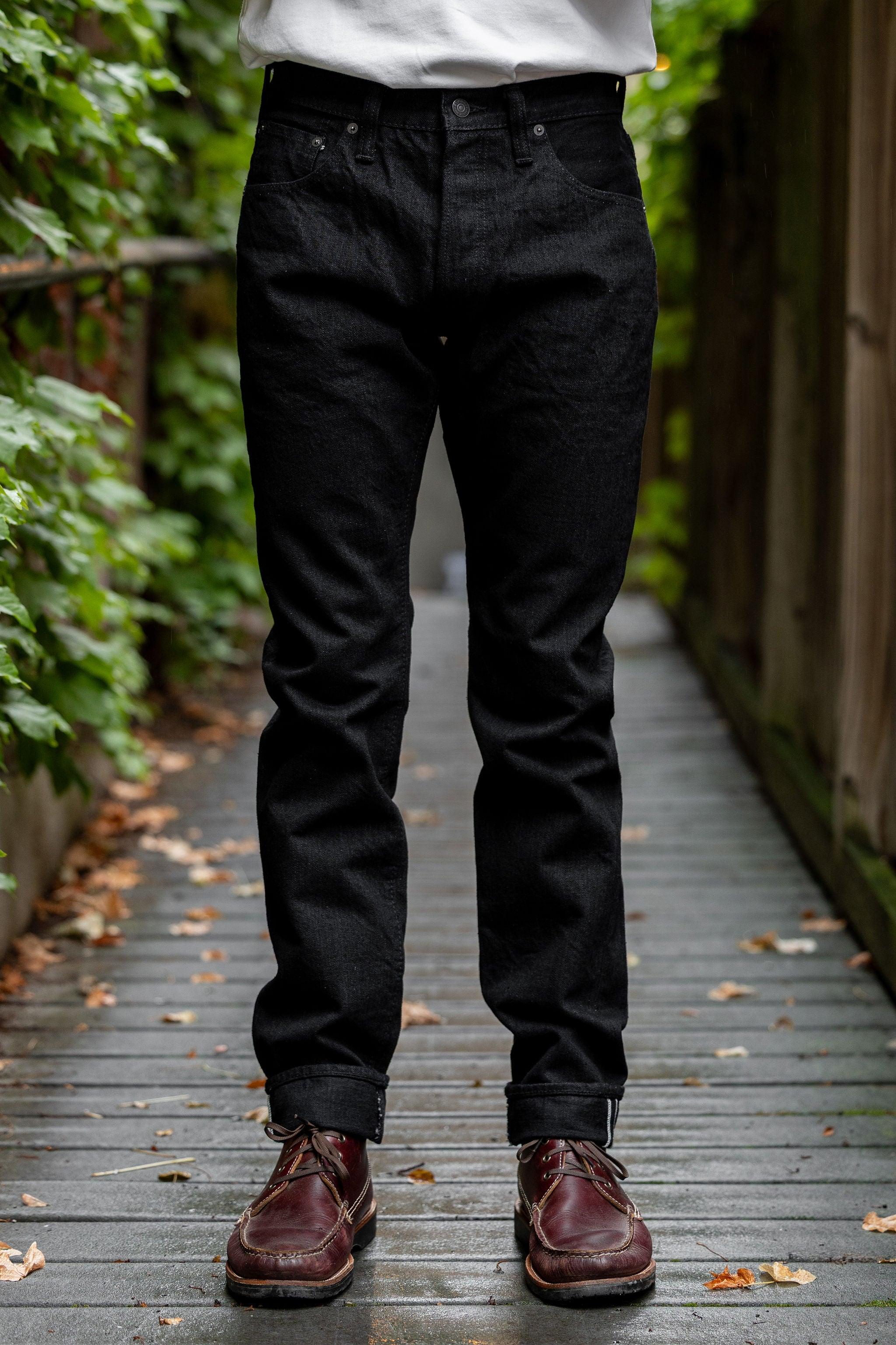 XX-019-BK Relaxed Tapered - 14oz Double Black Denim (Rinsed)