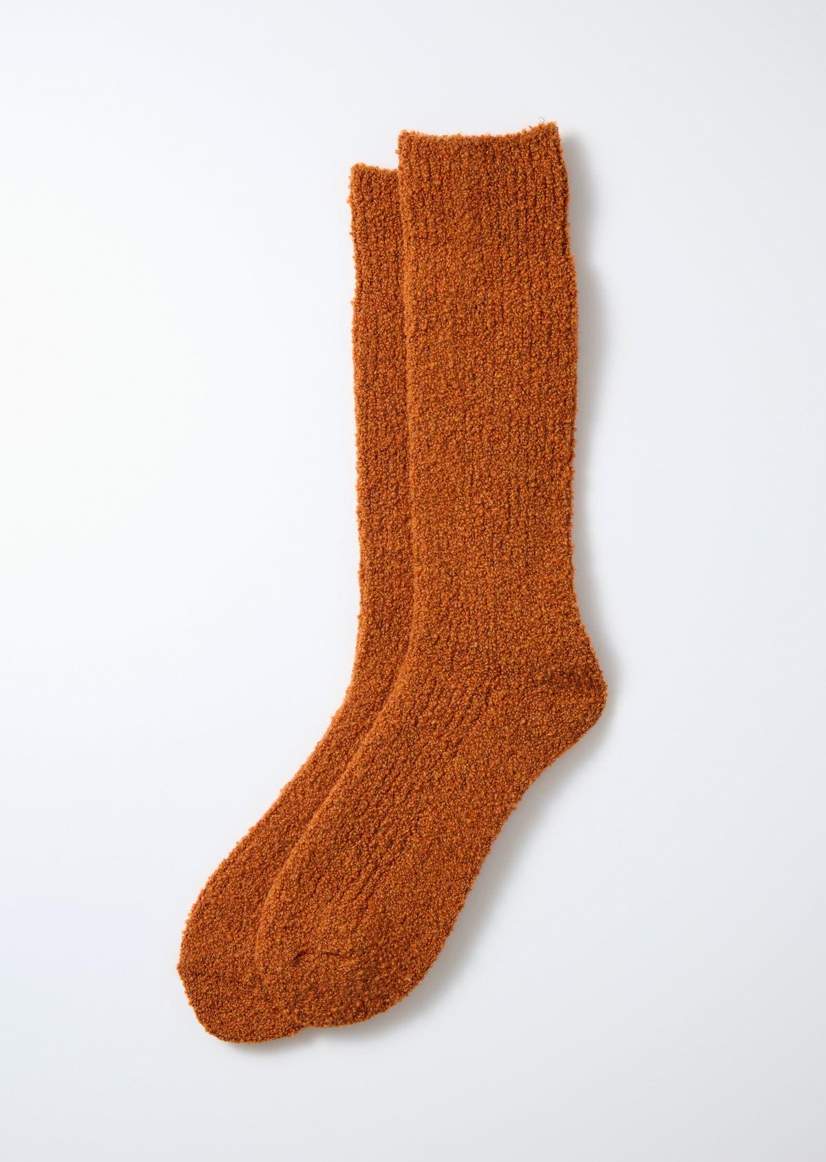 R1636 Merino Boucle Socks - Orange