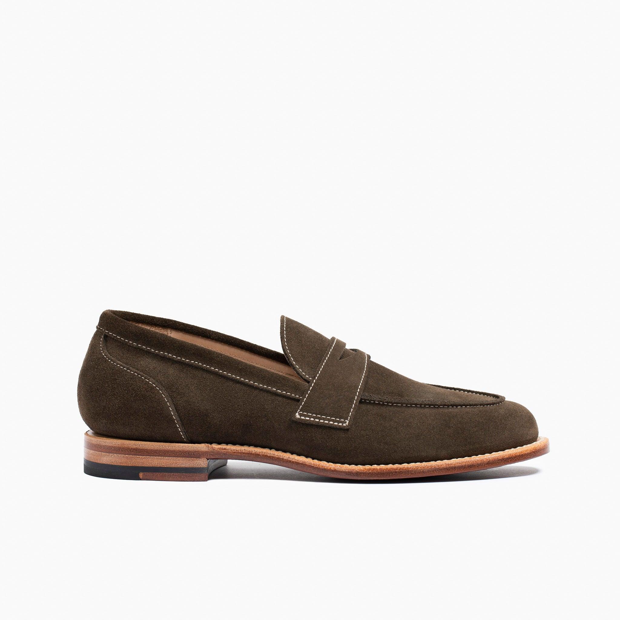 Clara Penny Loafer Loden Suede