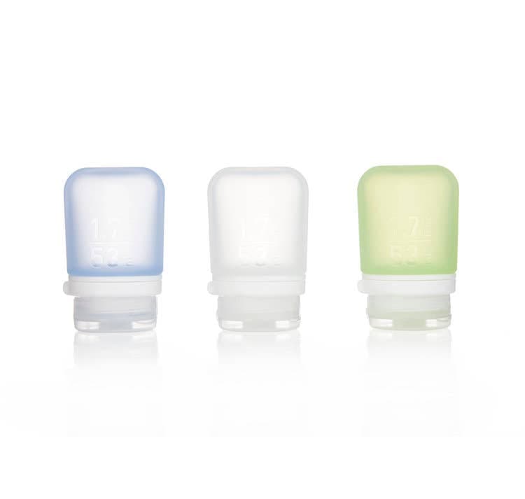 GoToob+ 3-Pack Small Travel Bottles in Clear/Green/Blue