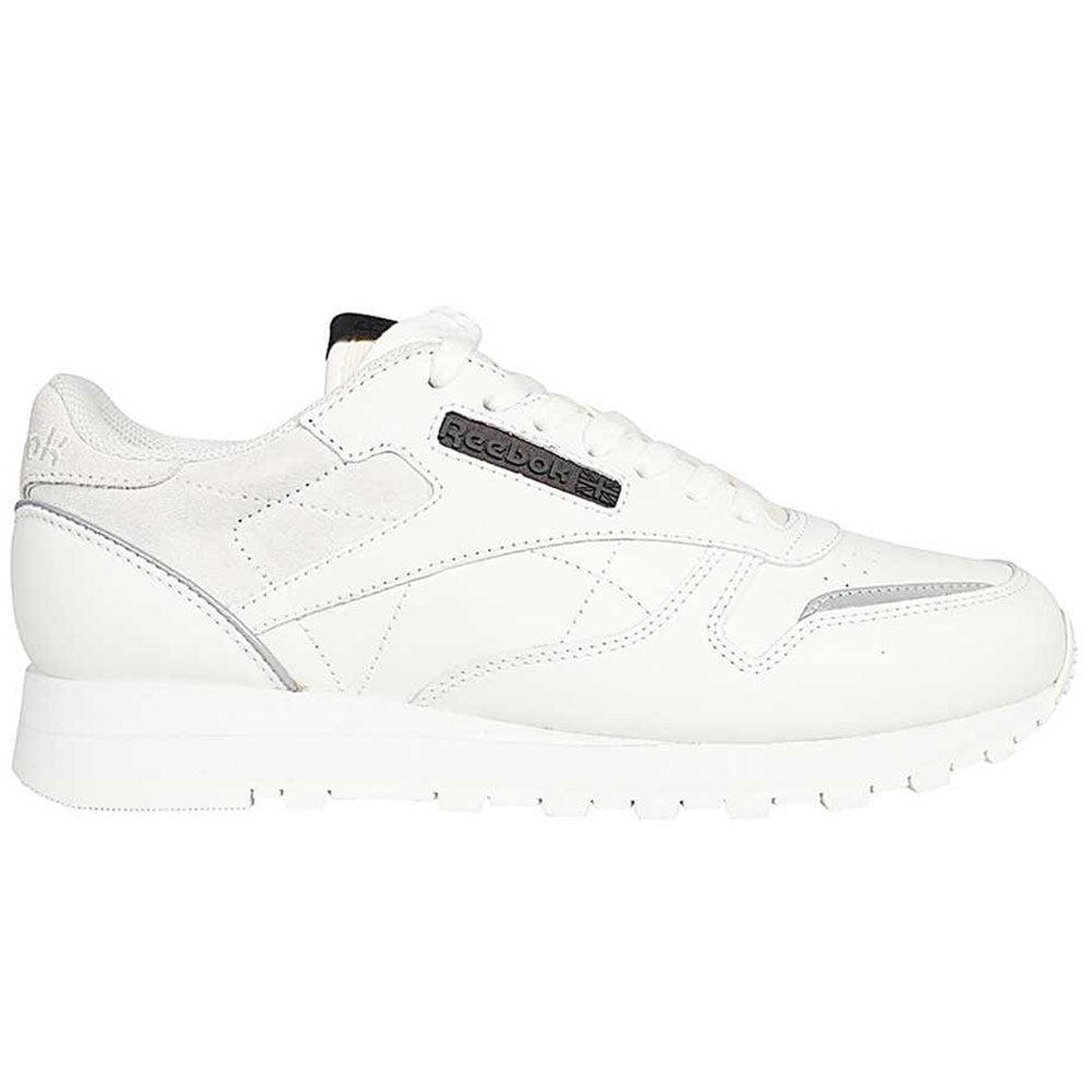 Classic Leather Sneakers 'White / Silver'