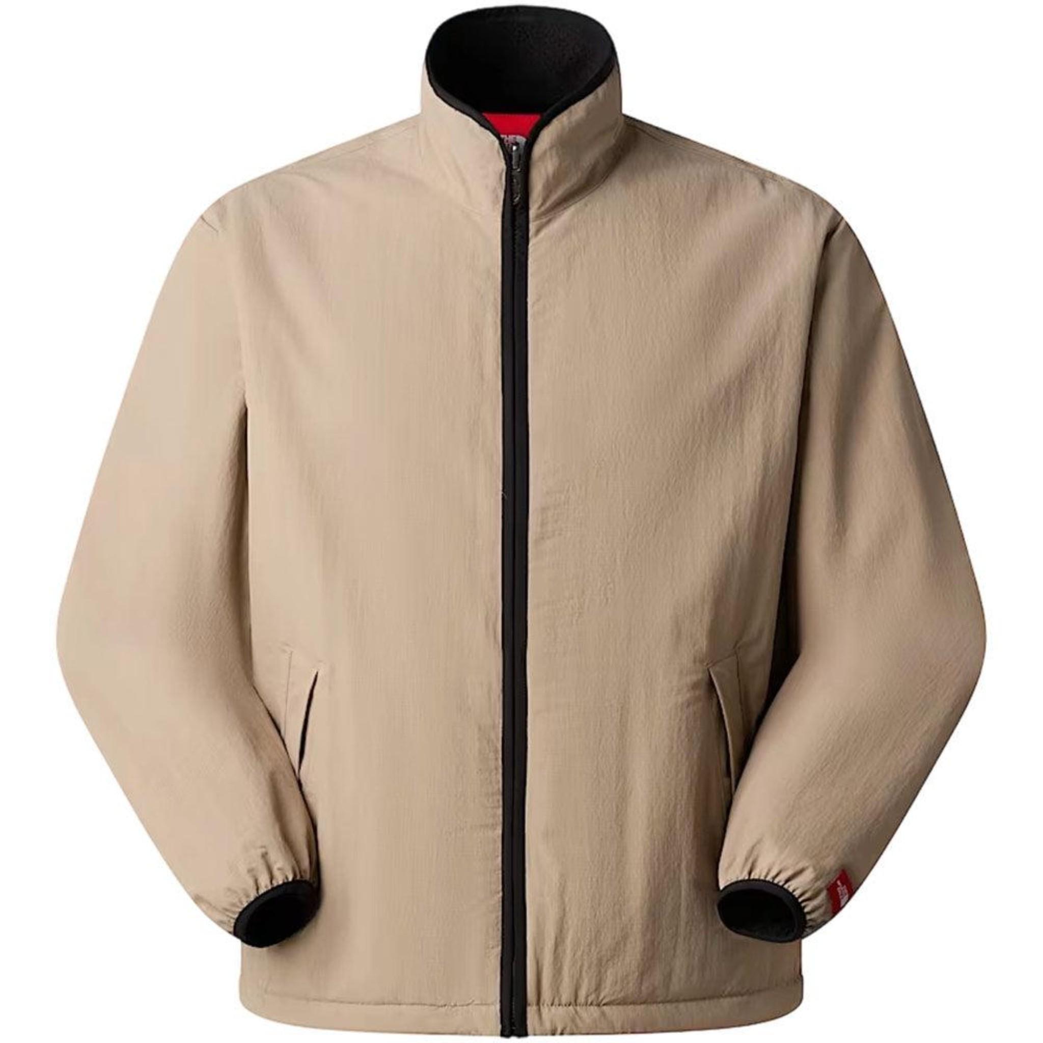 TNFåä? Red Box Reversible Fleece Jacket 'Mushroom Grey / TNF Black'