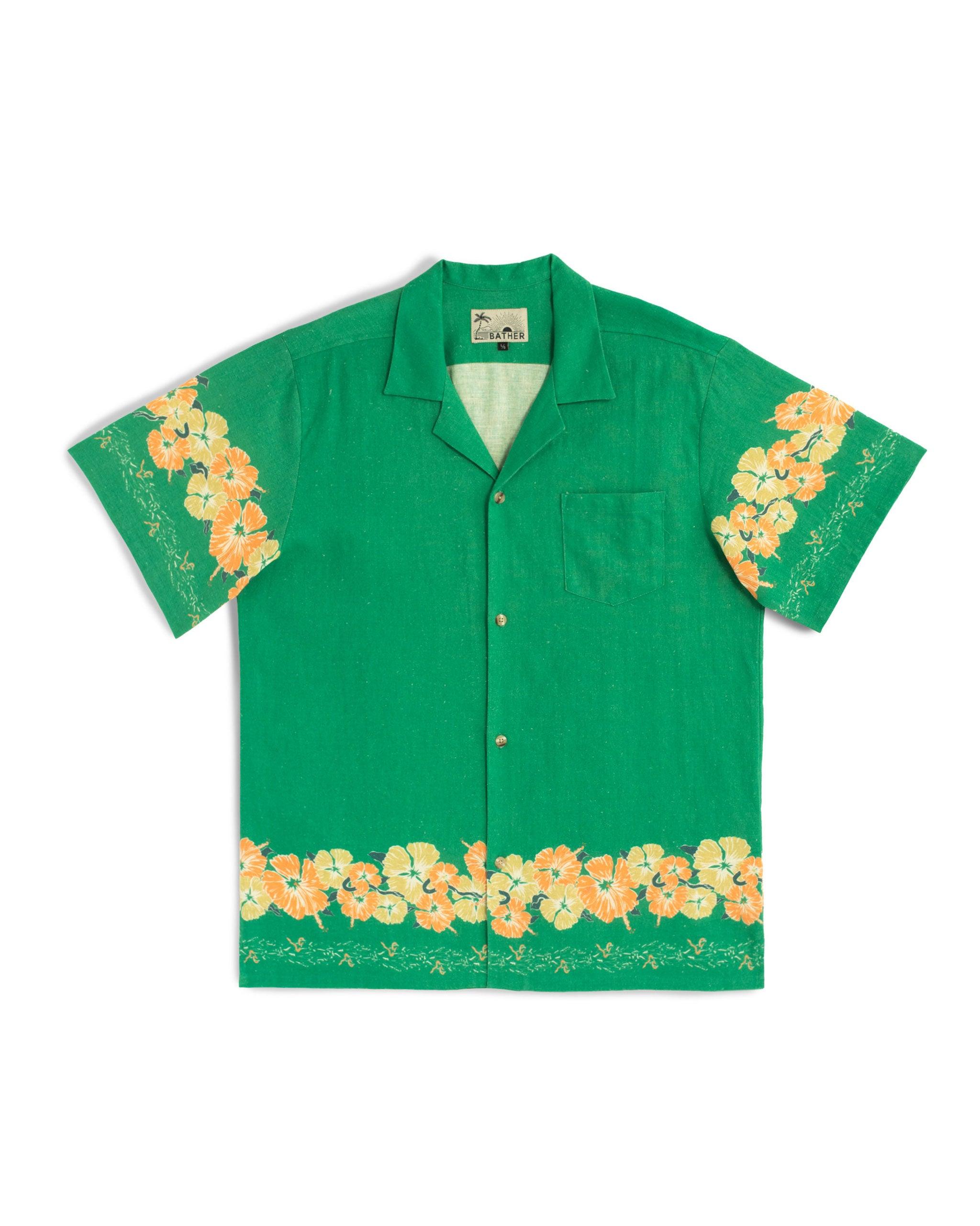 Moss Ornate Bloom Camp Shirt