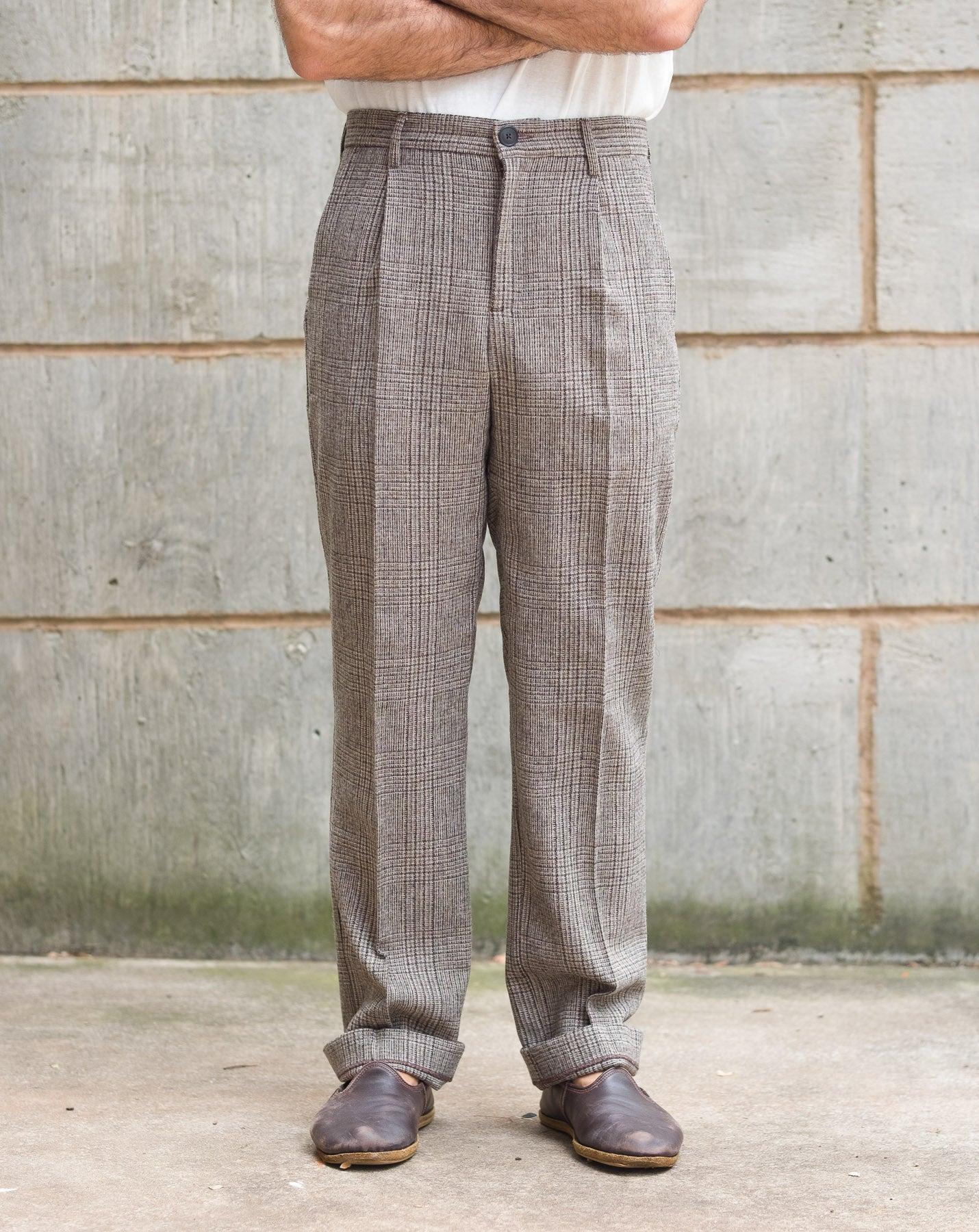 Alton Pleated Trousers Prince of Wales