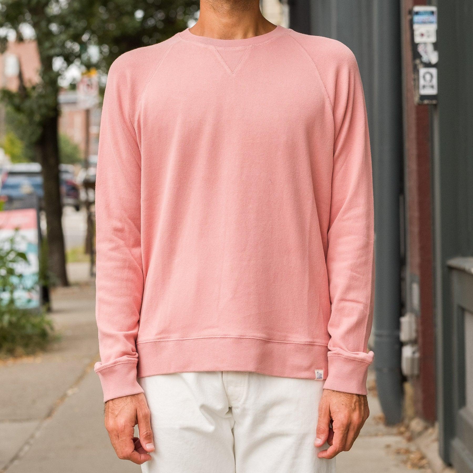 EASYCREW01.39 Lightweight Raglan Sweat in Rosewood