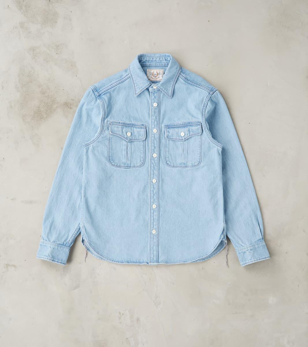 Rancho - Japanese Bedford Cord - Bleach Indigo