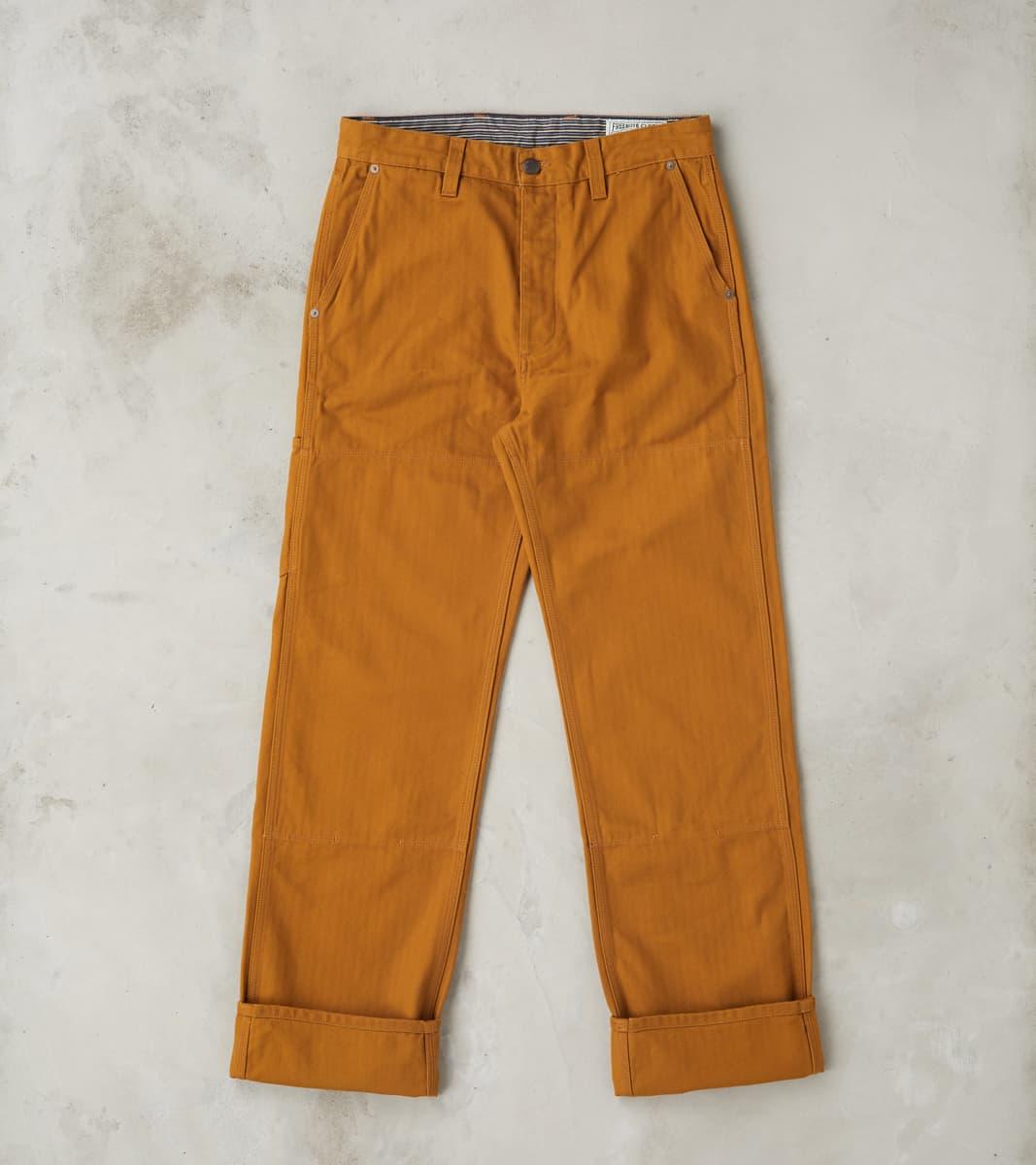 Ortega Pant - 13oz Japanese Herringbone Twill - Rust