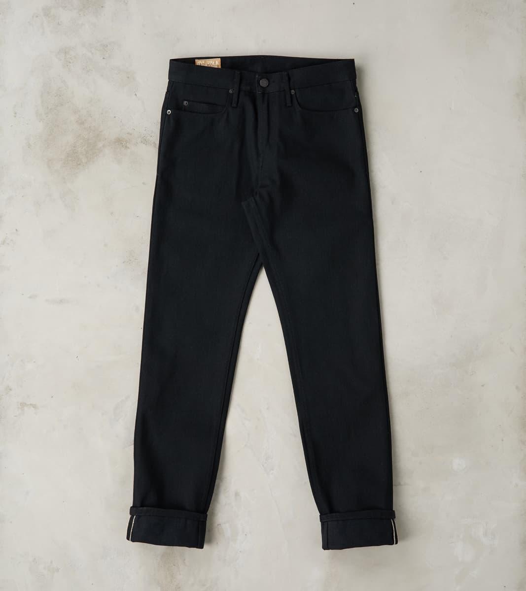 Portola - Classic Tapered - 17oz Black x Black Slub