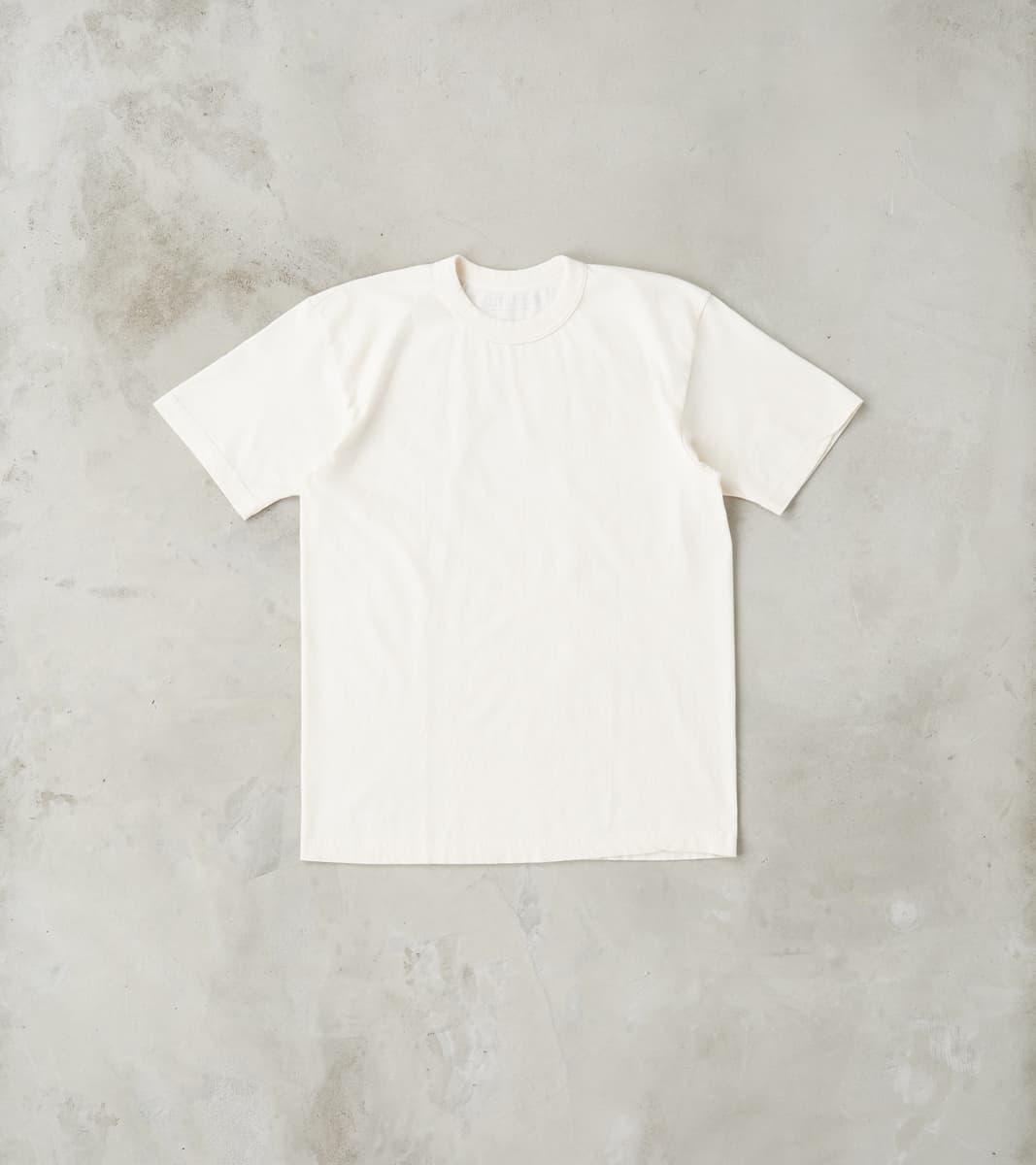 UTIL-NPDYE-REED - UTILITEES Crew Neck T-Shirt - 5.5oz Loopwheel Natural Reed Pigment Dyed