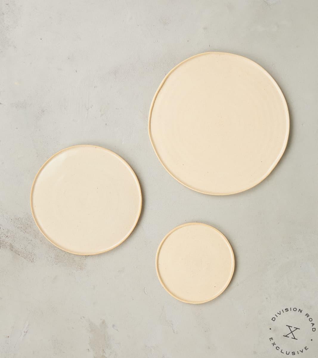 The Fields Artisan Hand Thrown Stoneware - Dinnerware Plate Sets - Sandstone