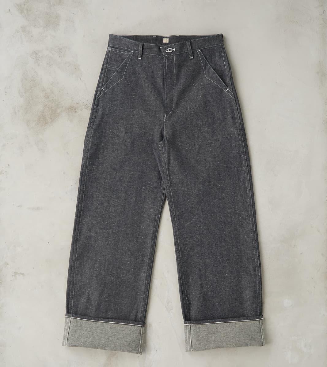 Lot. 717 Denim Painter Pants - Wide Straight - Raw Green Cast Indigo