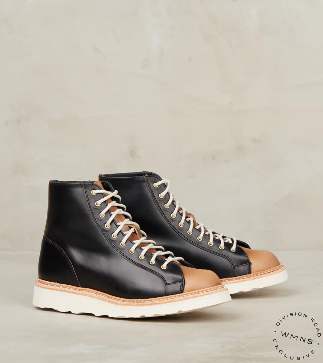 WMNs Super Monkey Boot - Horween Black & Natural CXL