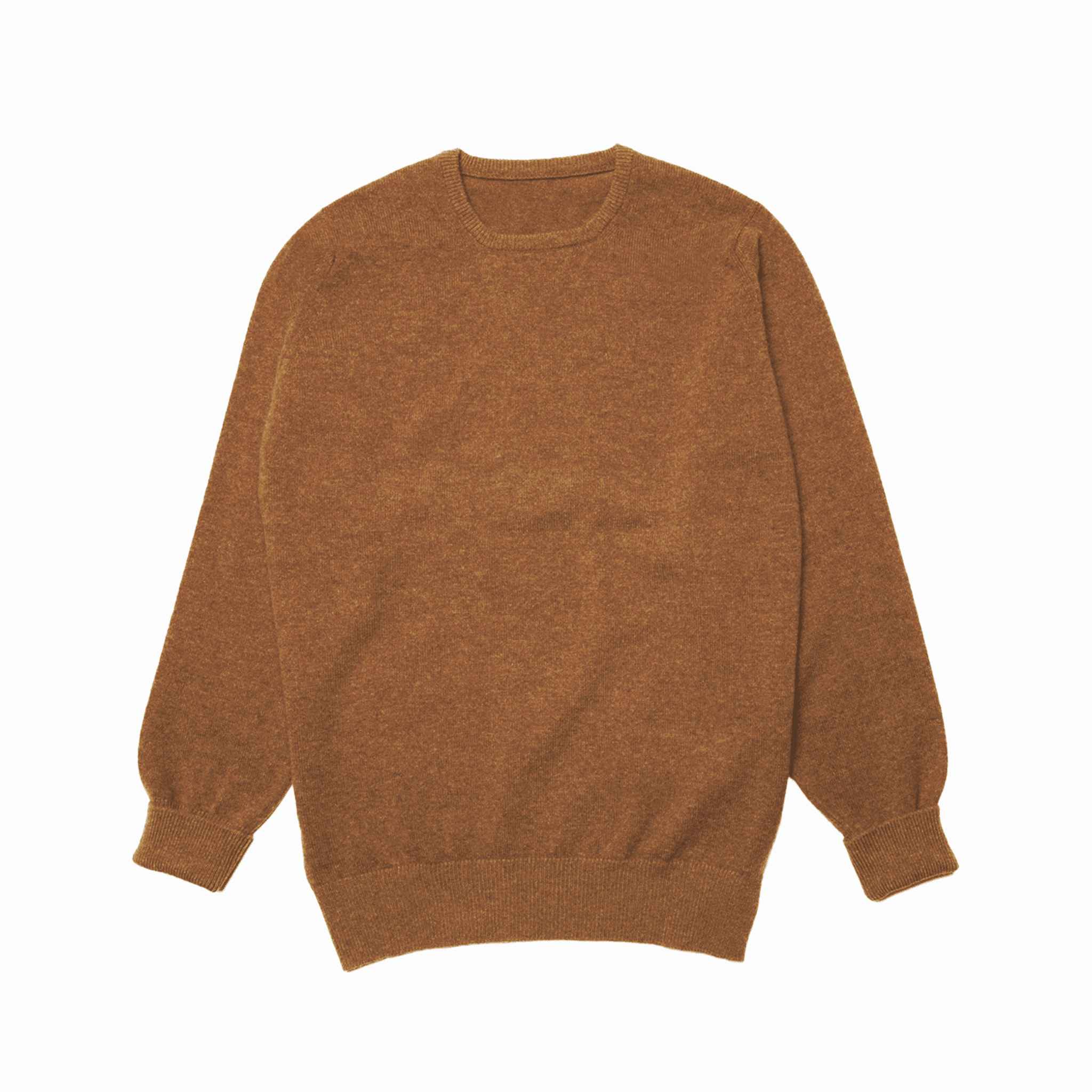 Camel Steadman Fine Lambswool Crew Neck | Perennial Knitwear