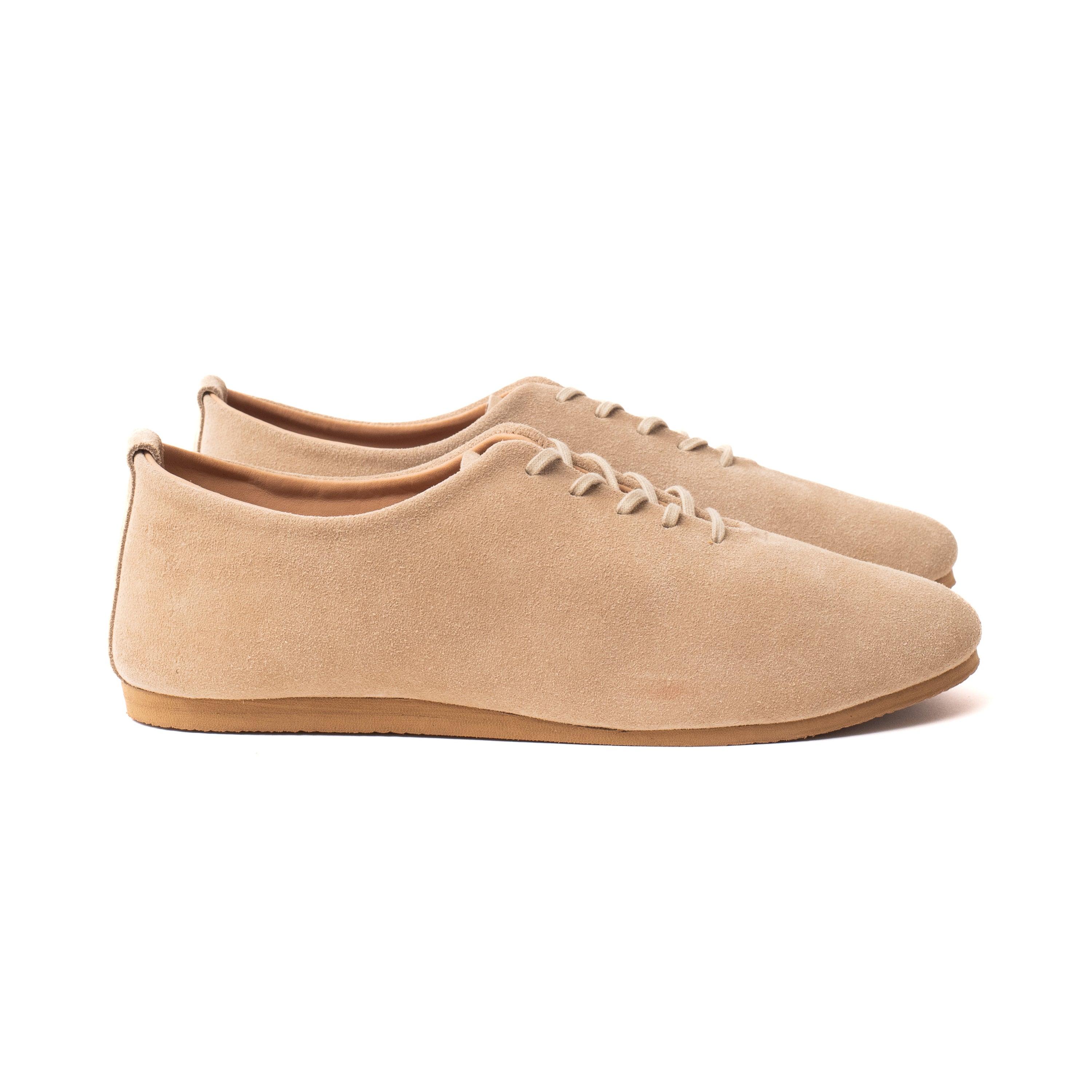 Regent Wholecut Shoe - Sand Kudu Suede
