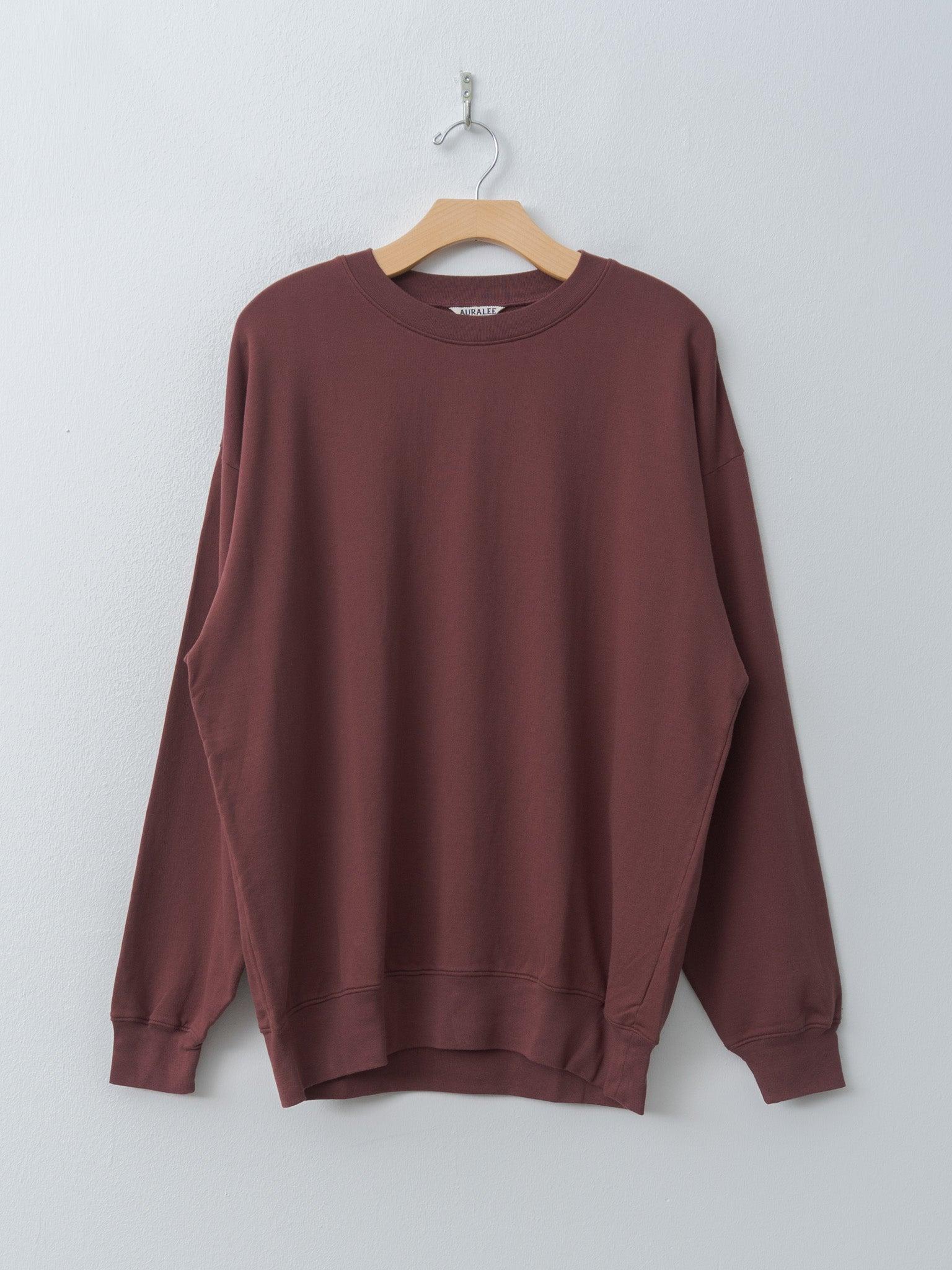 Super High Gauge Sweat P/O - Burgundy, Ivory White