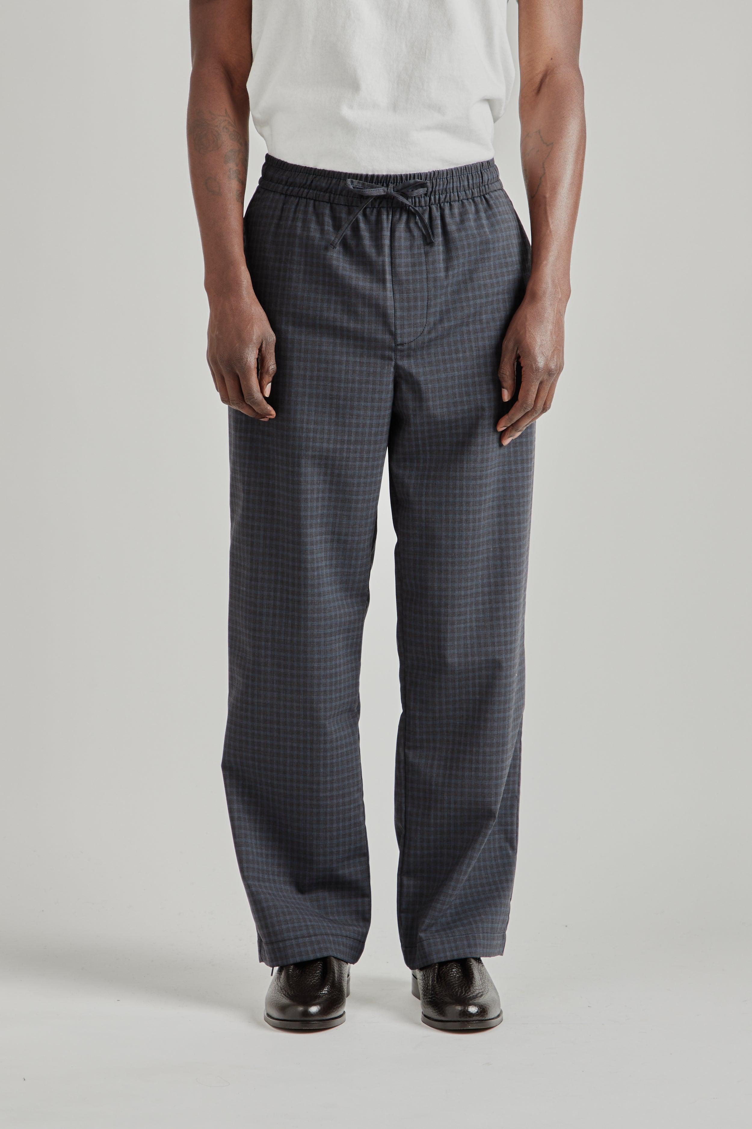 Lounge Pants - Plaid Blue