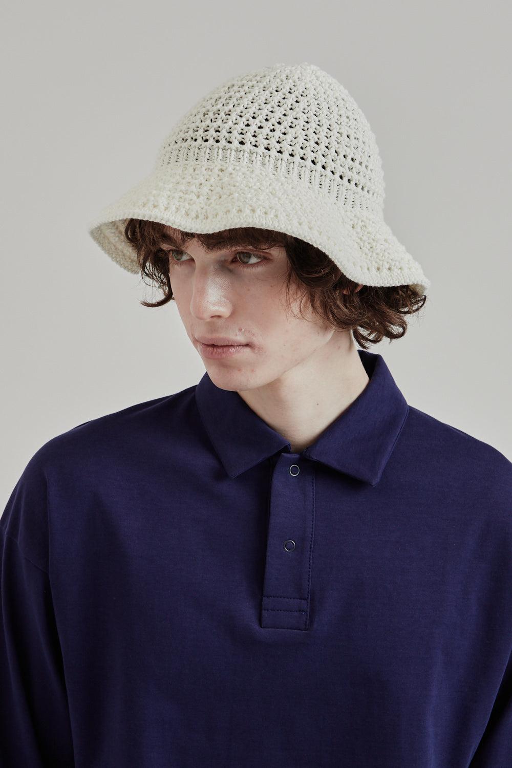 Knit Safari Hat - White