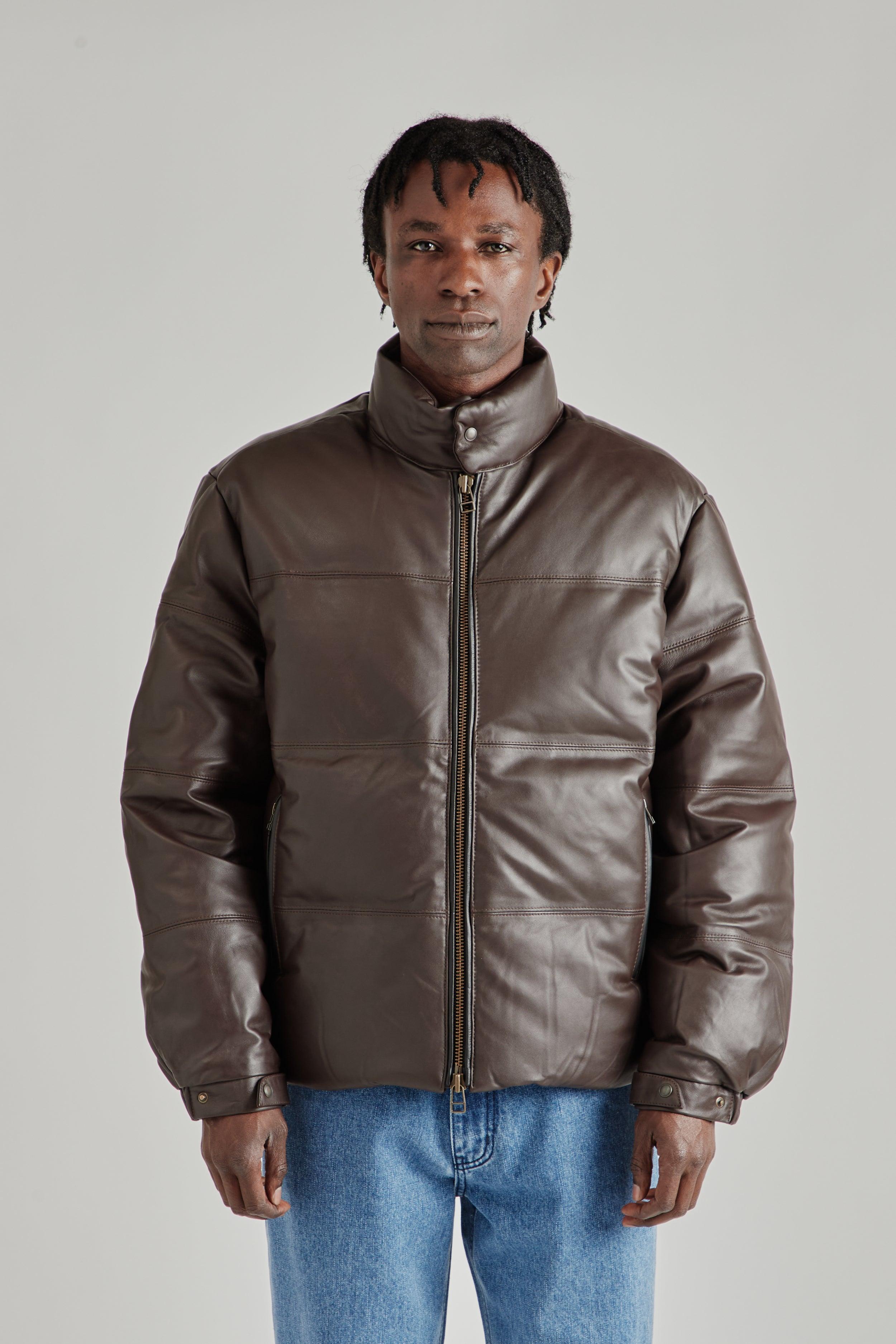 Snowdon Lambskin Down Jacket - Brown