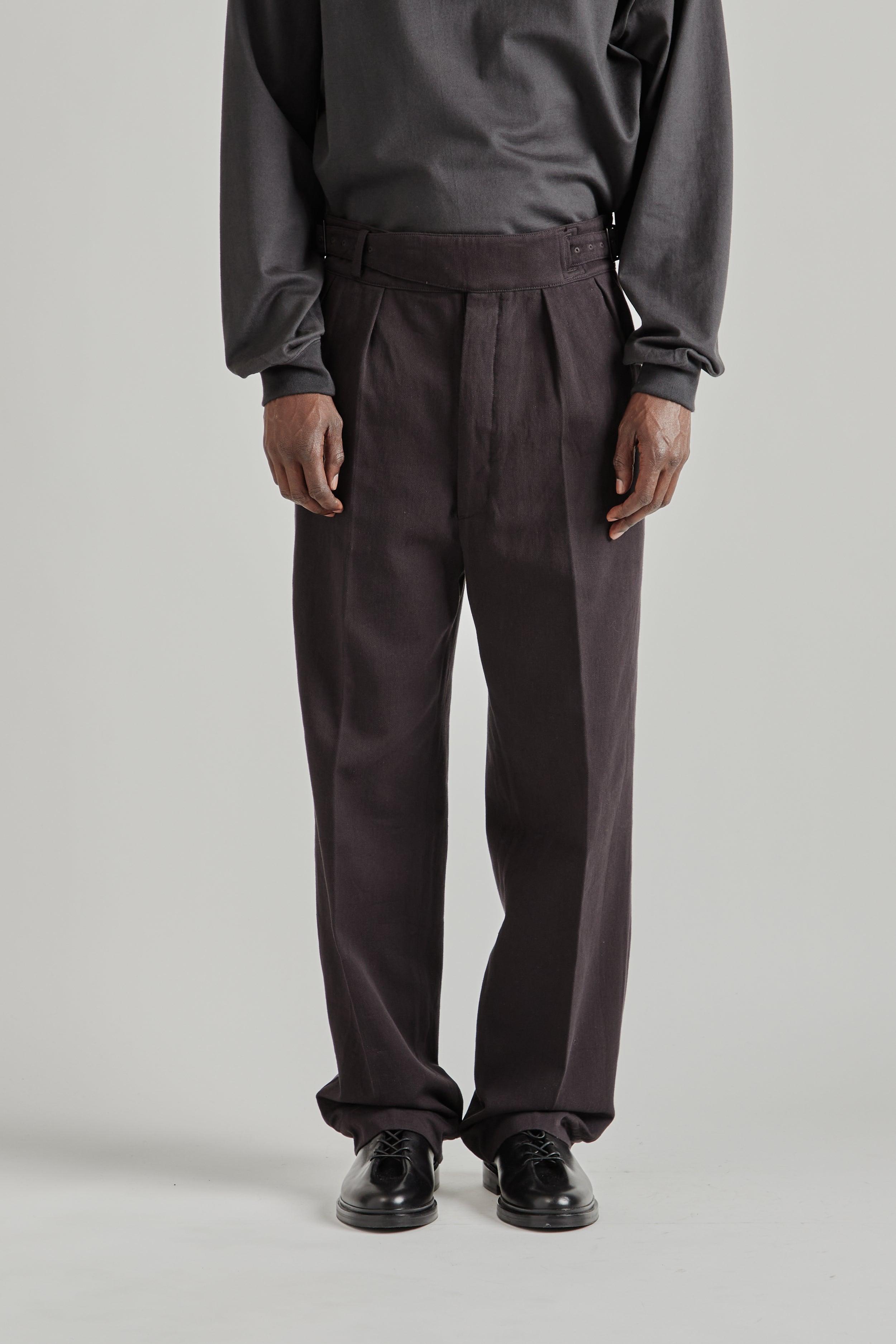 Cotton Drill Gurkha Pants - Black