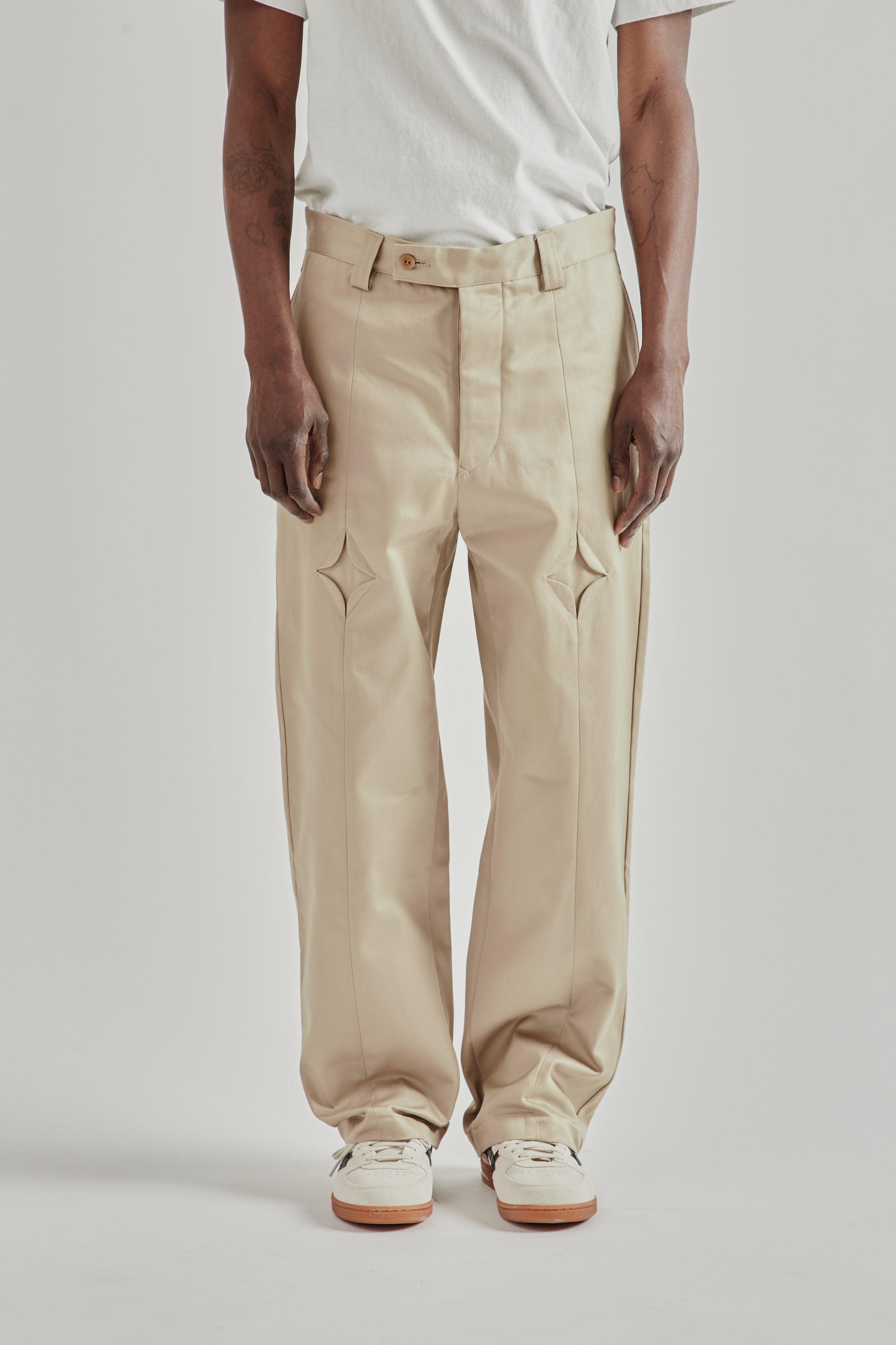 Rhombus Chino Pants - Sand Beige
