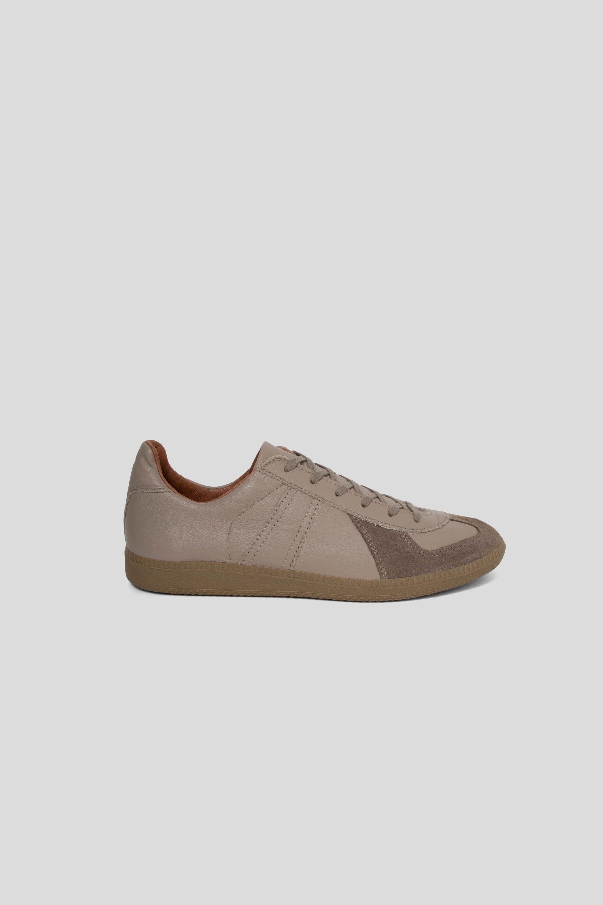 Women's German Military Trainer - Beige Khaki