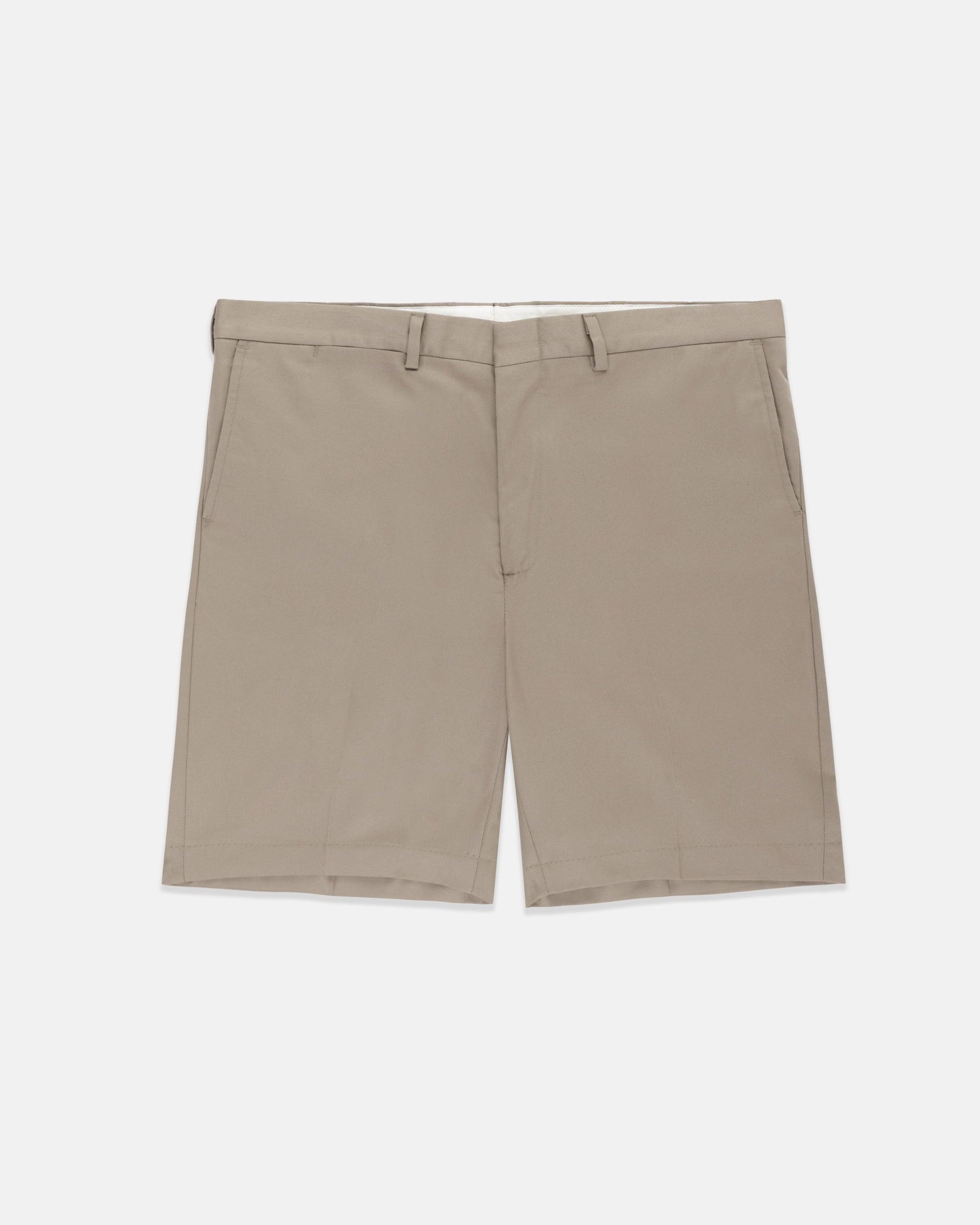 Made-in-USA Khaki Washed Twill Classic Shorts