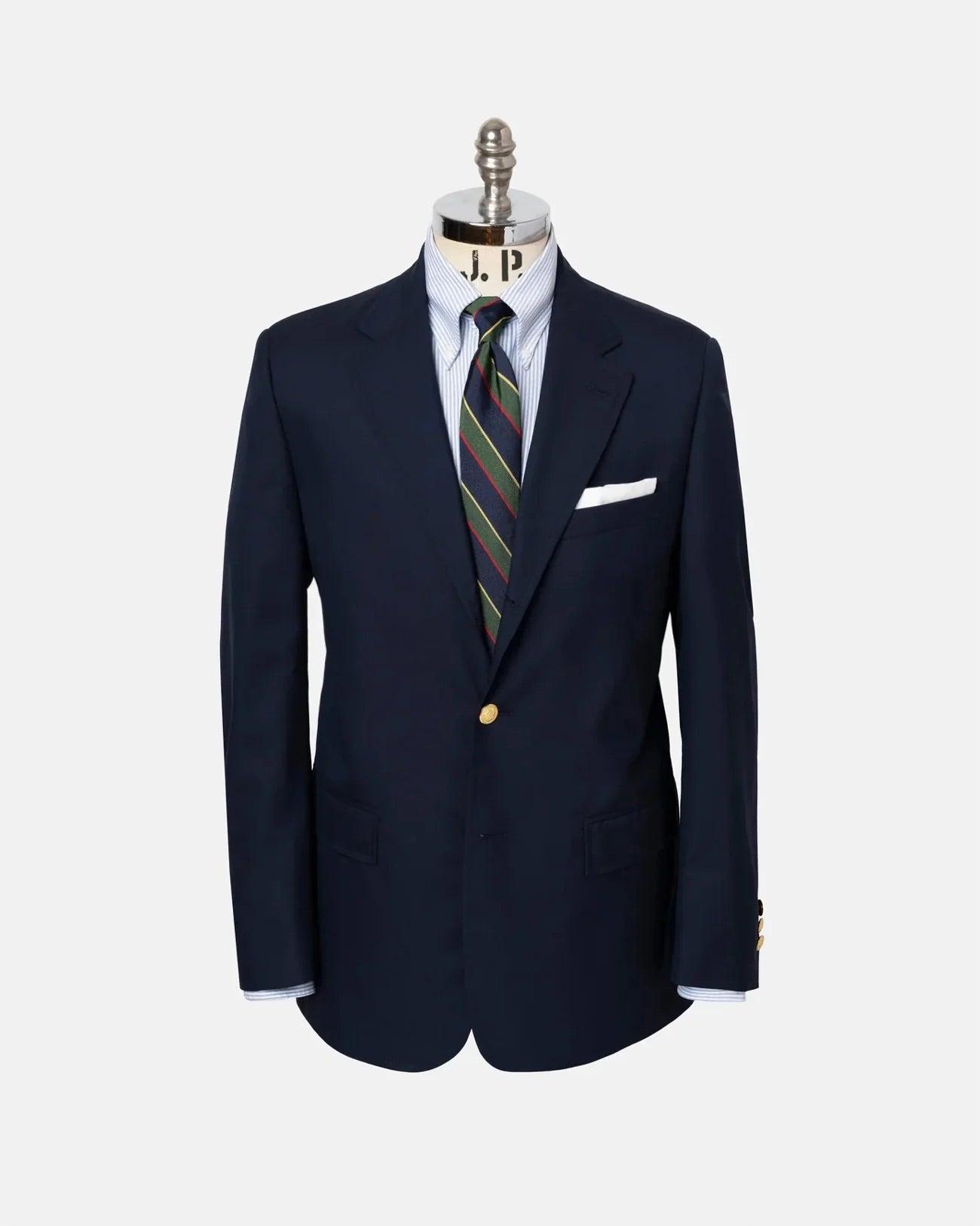 Made-in-Canada Navy Tropical Weight Wool Blazer