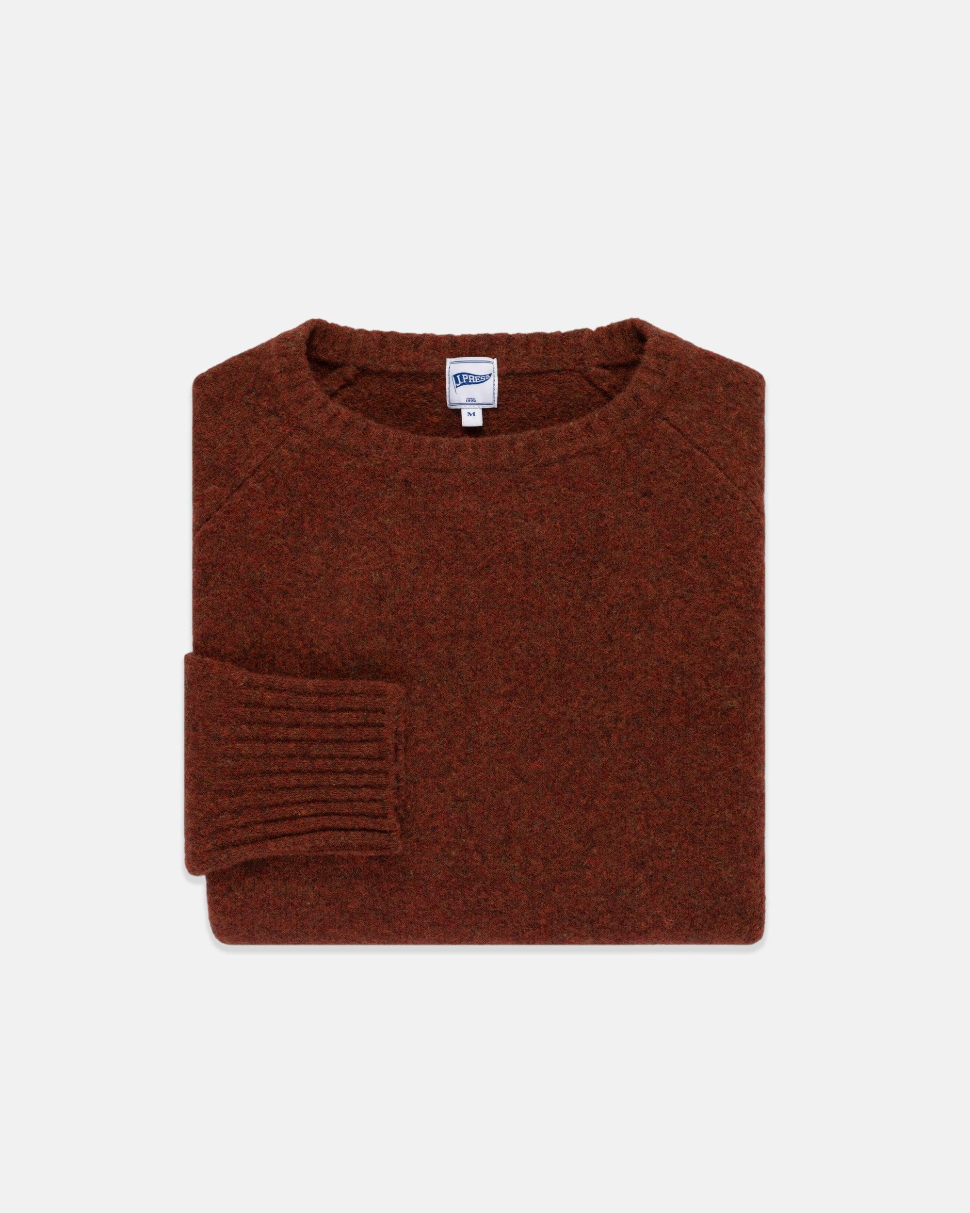 Rust Crewneck Sweater - Trim Fit
