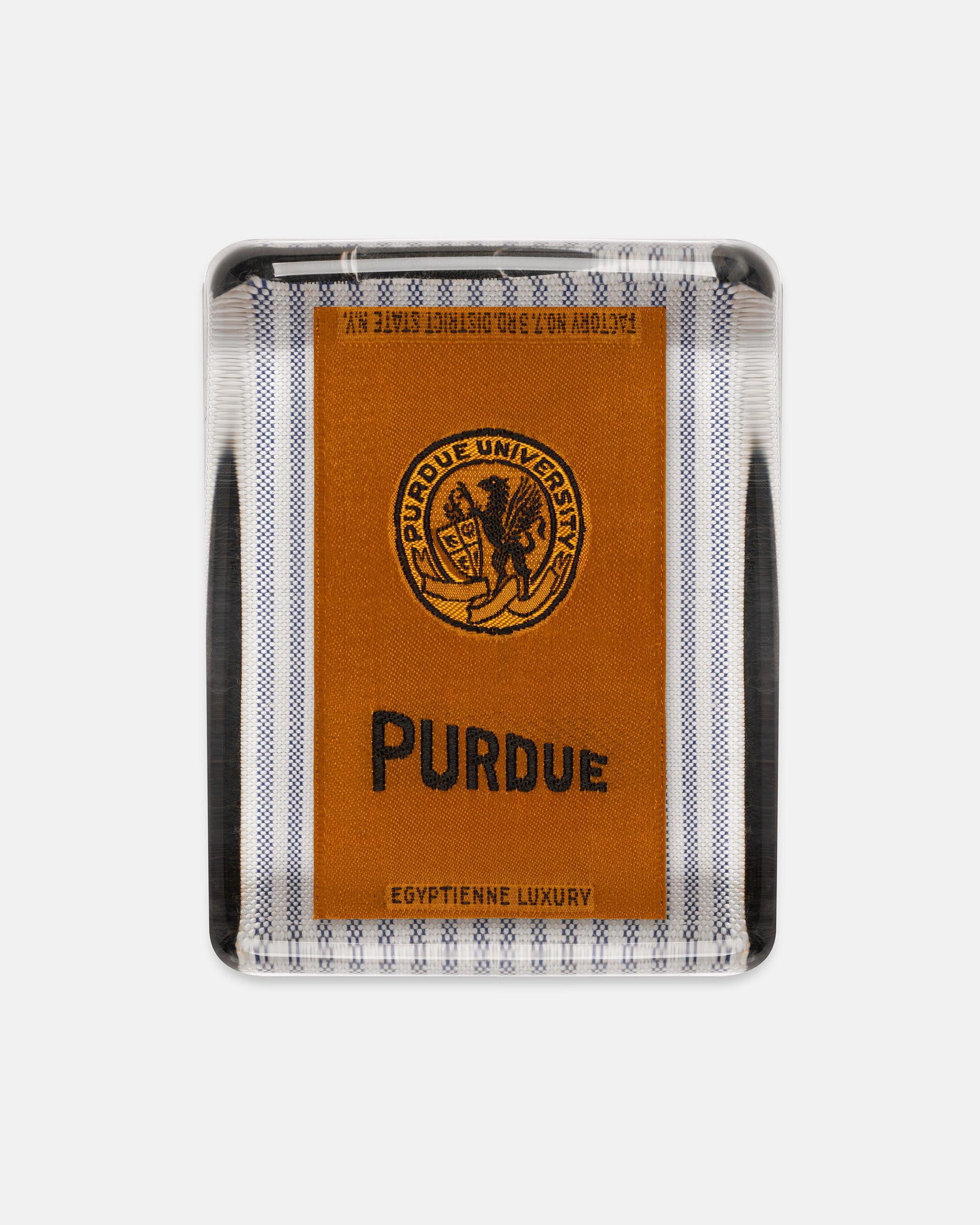 Purdue University Silk Paperweight - Gold