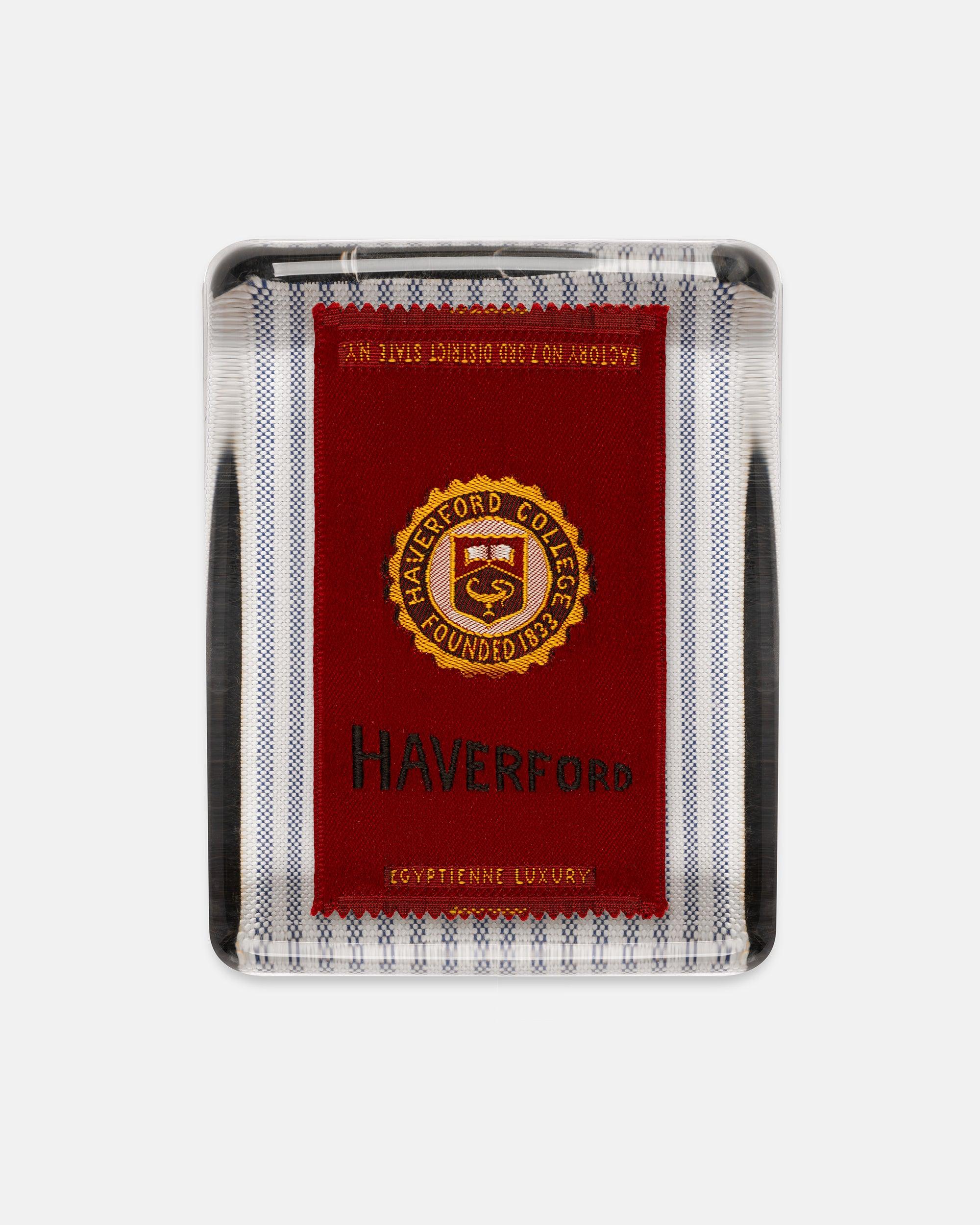 Haverford College Silk Paperweight