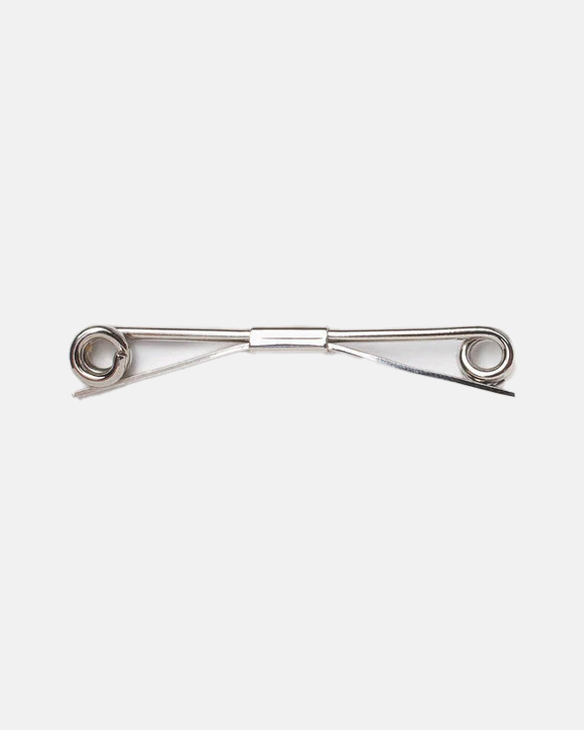 Silver Finish Roll End Collar Bar - 2.5"