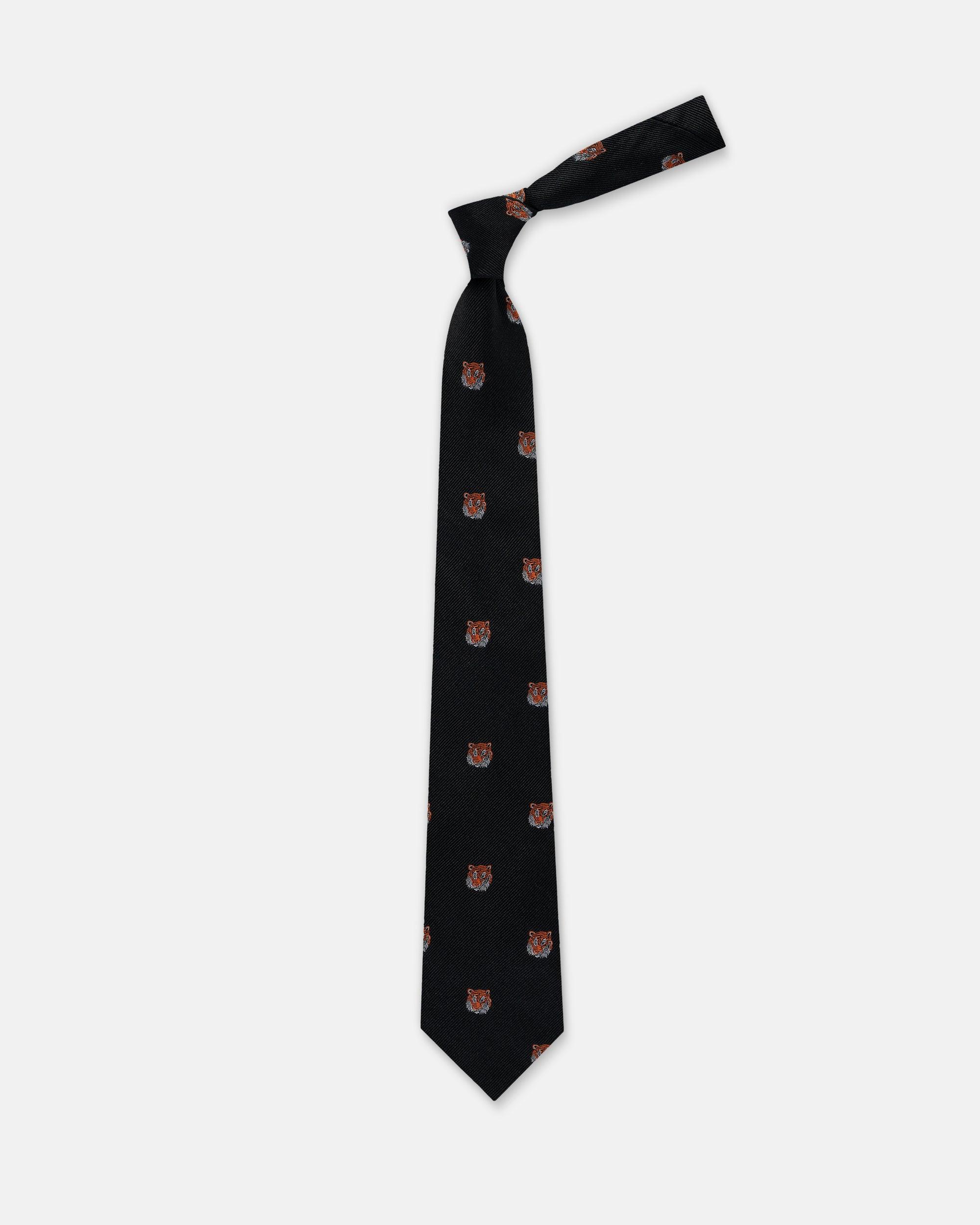 Made-in-USA Tiger Emblematic Tie