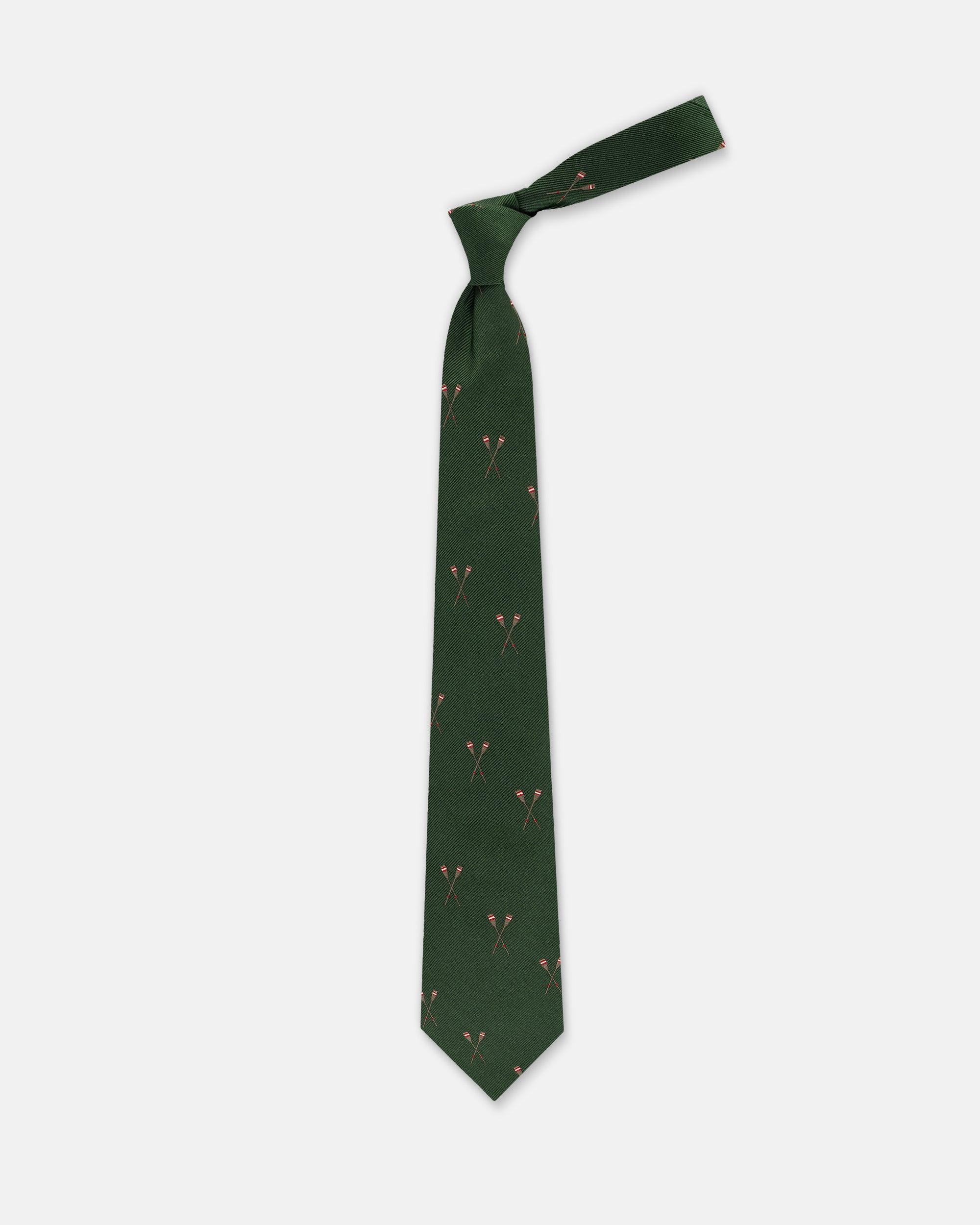 Made-in-UK Green Oars Club Tie