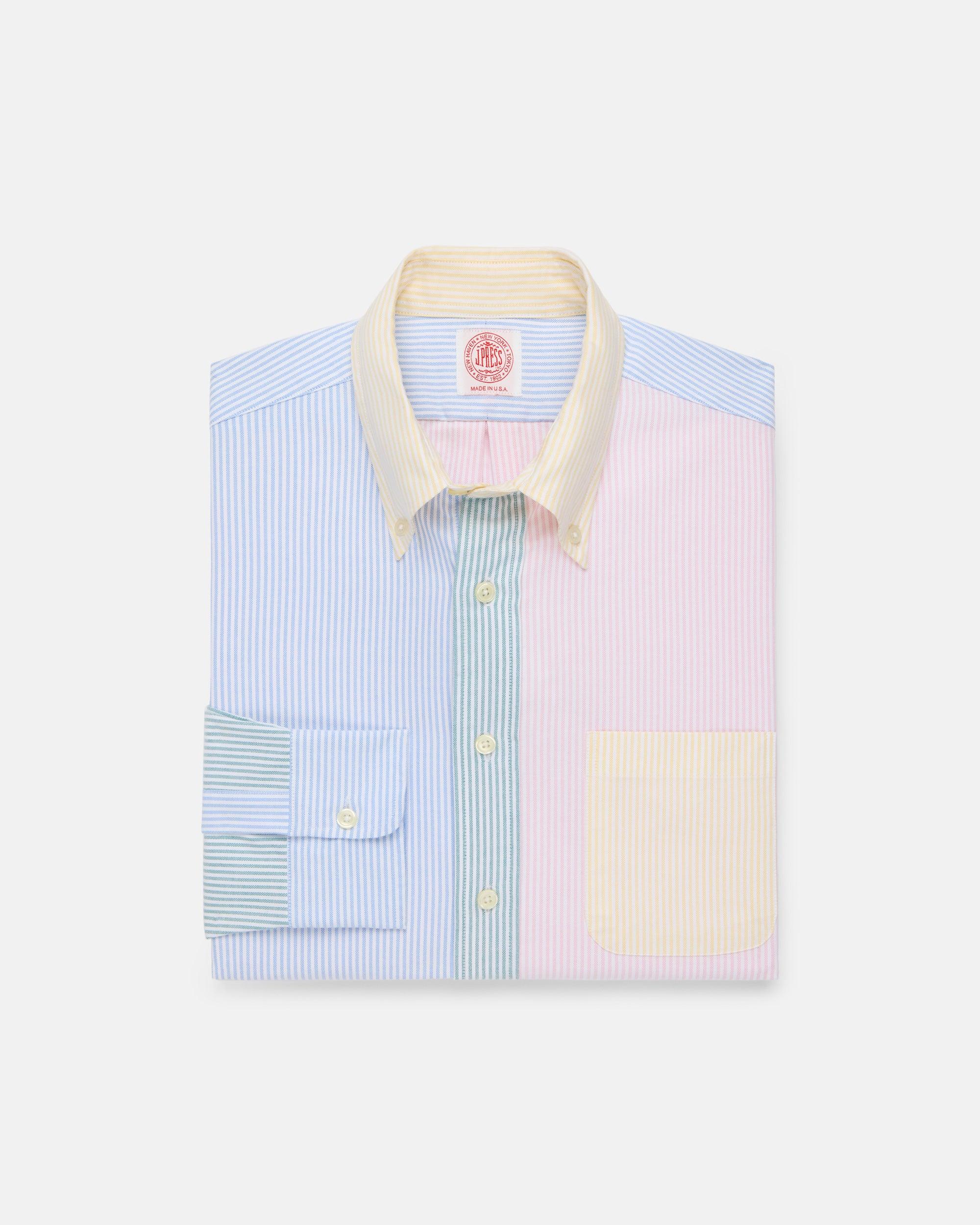 Made-in-USA University Stripe Oxford Cloth Fun Shirt - Classic Fit