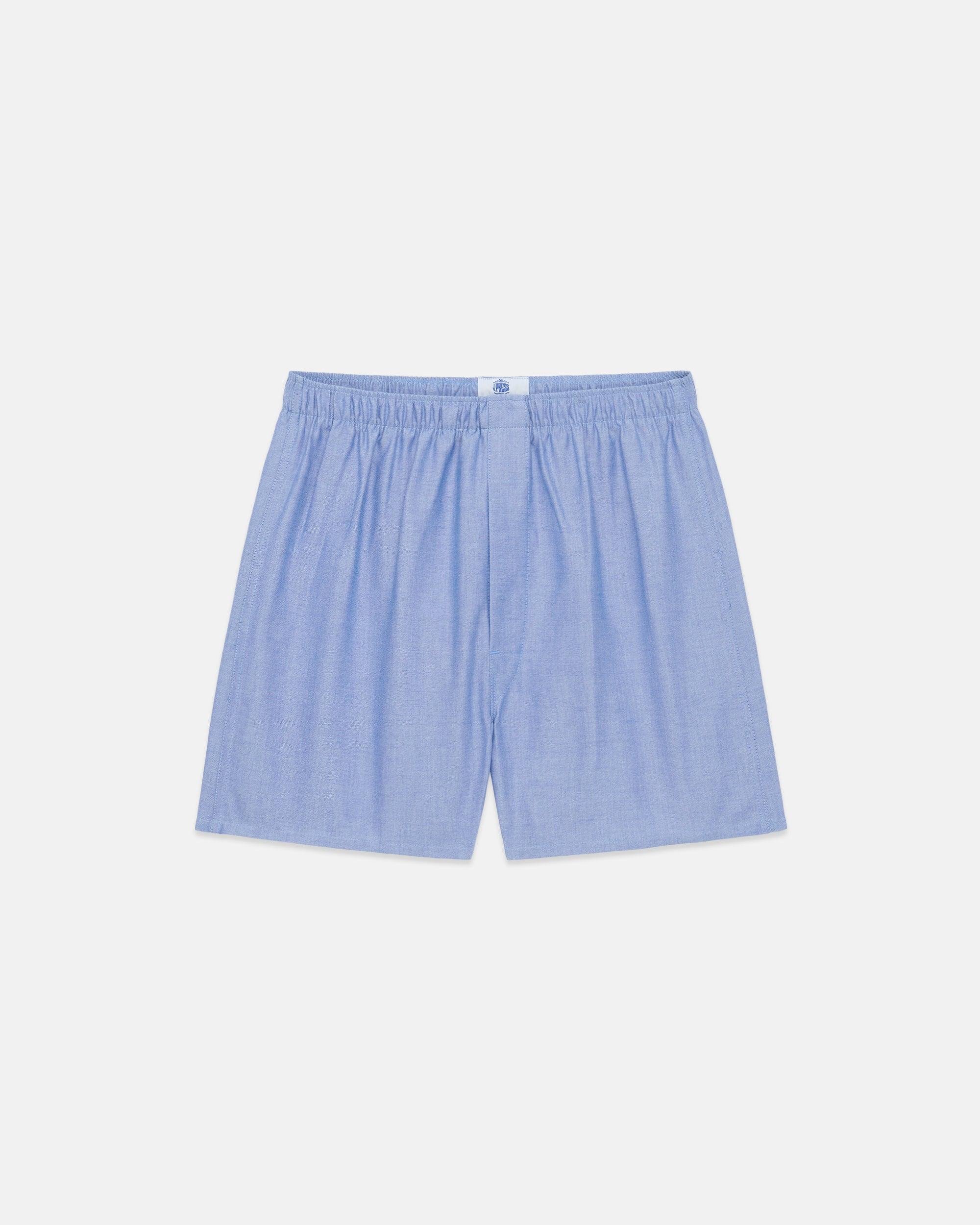 Made-in-Canada Blue Oxford Cloth Boxers