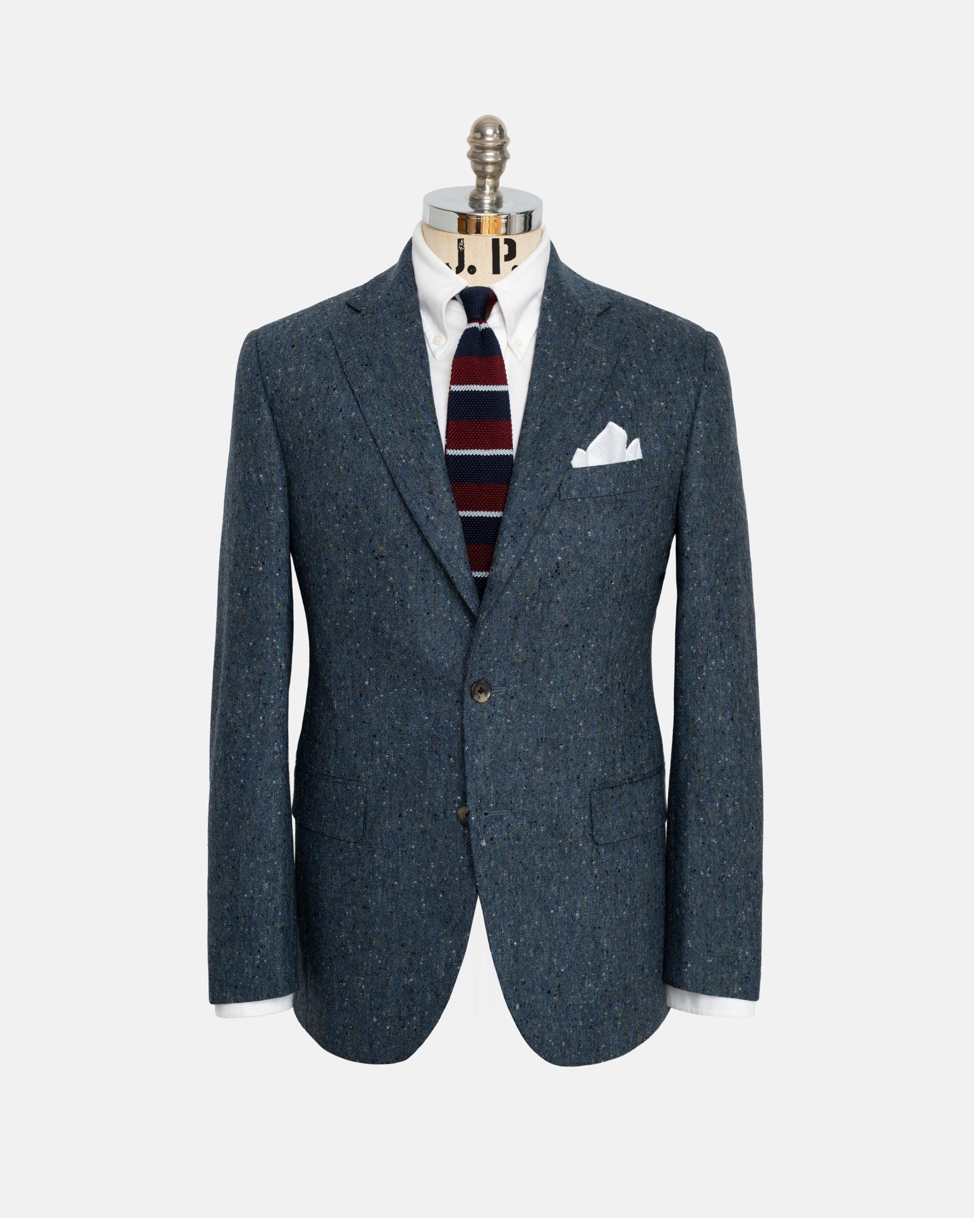 Made-in-Canada Blue Donegal Tweed Sport Coat