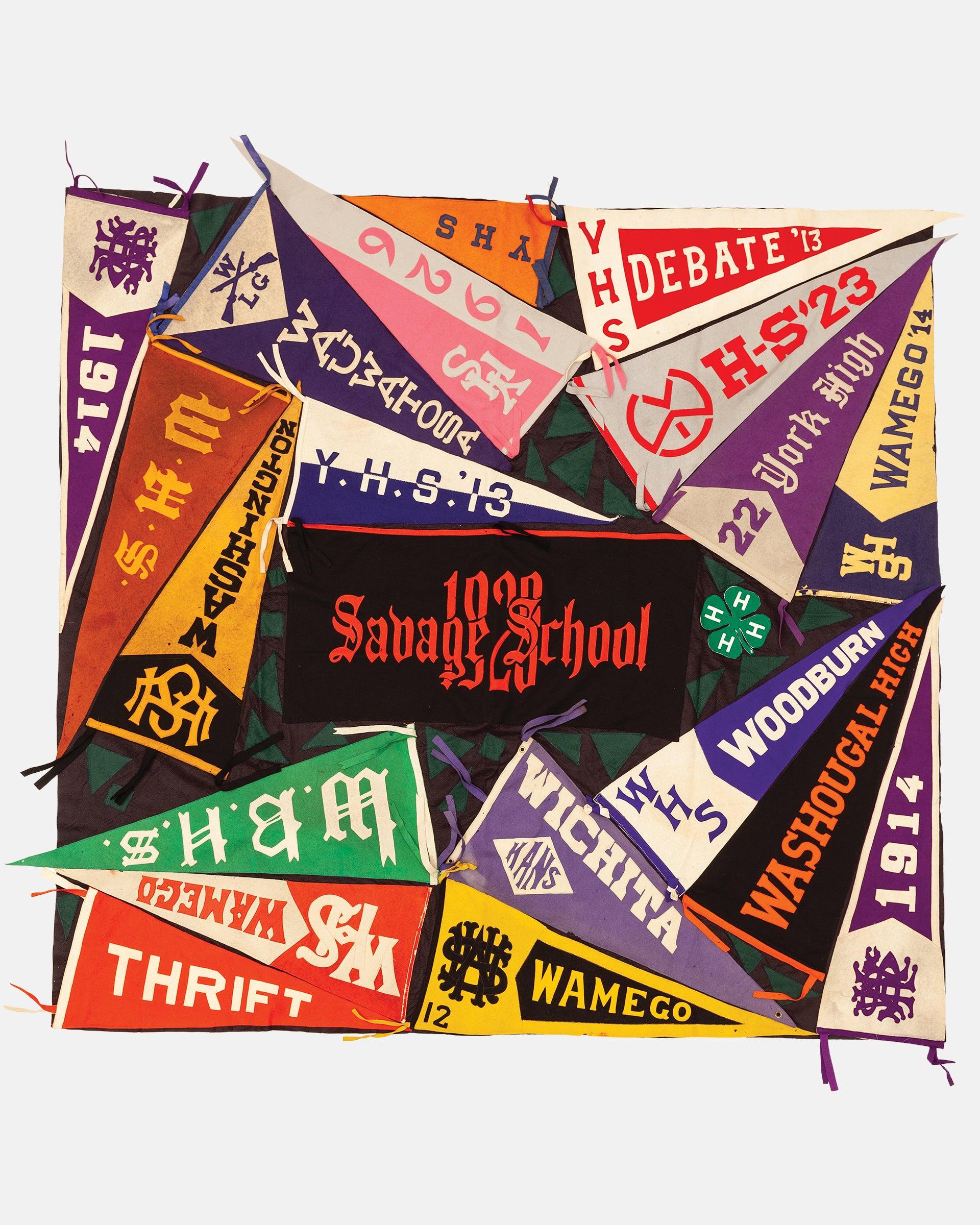 Vintage Pennant Quilt - Schools #21
