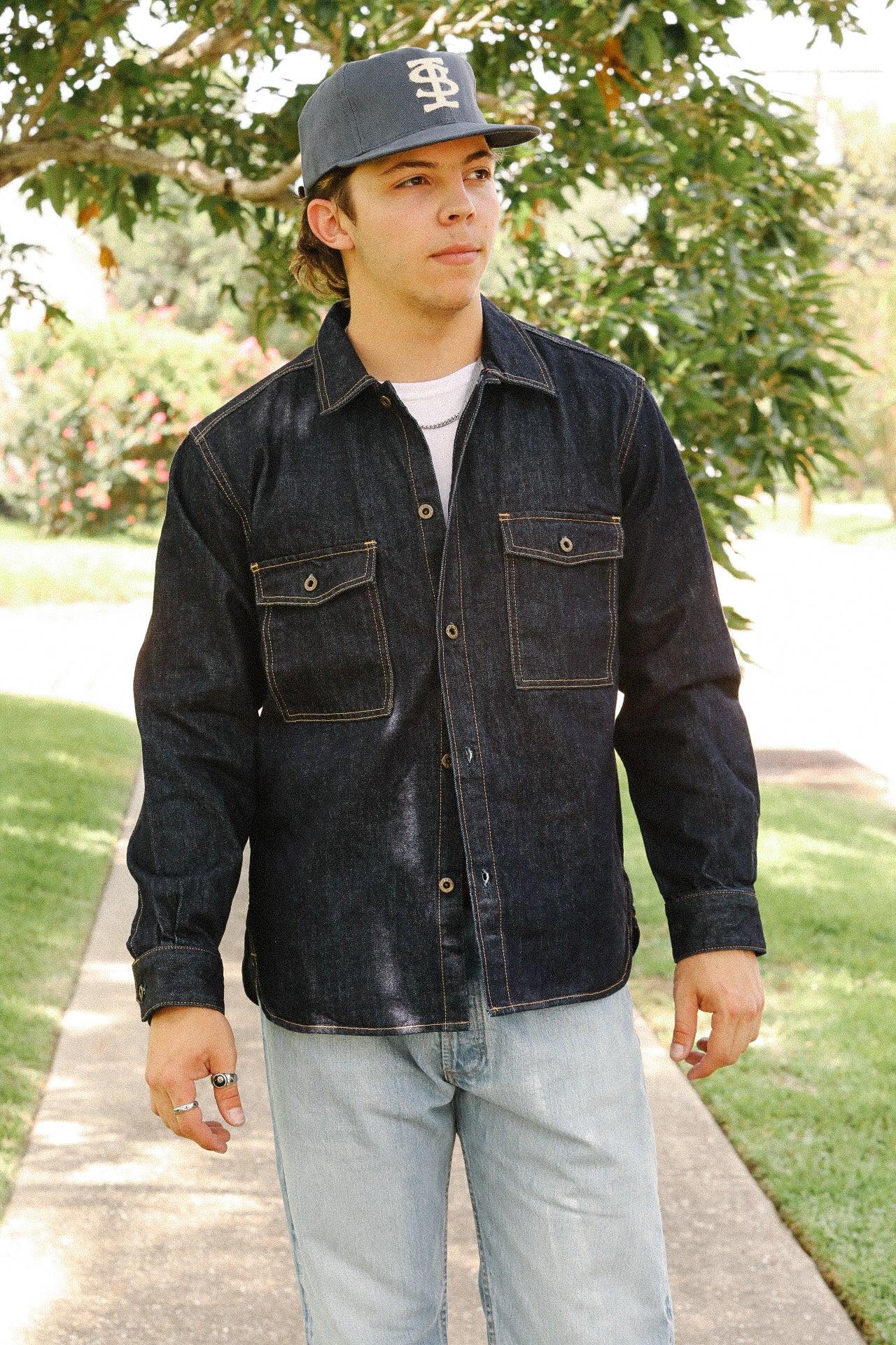 13oz Denim CPO Shirt- Indigo (JBLS1017)
