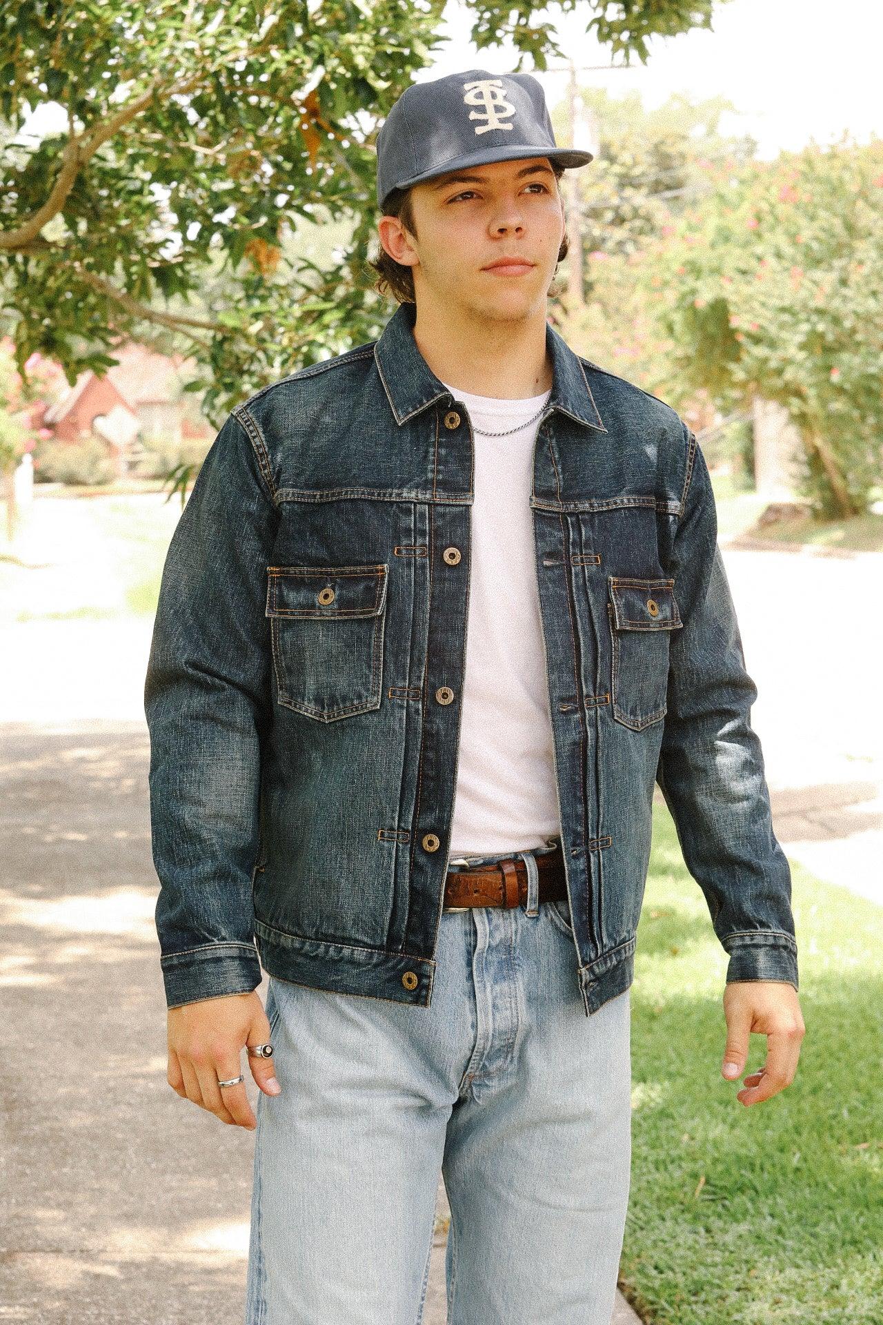 14.8oz Type2 Denim Jacket - D01 Aging Wash (JBGJ1000)