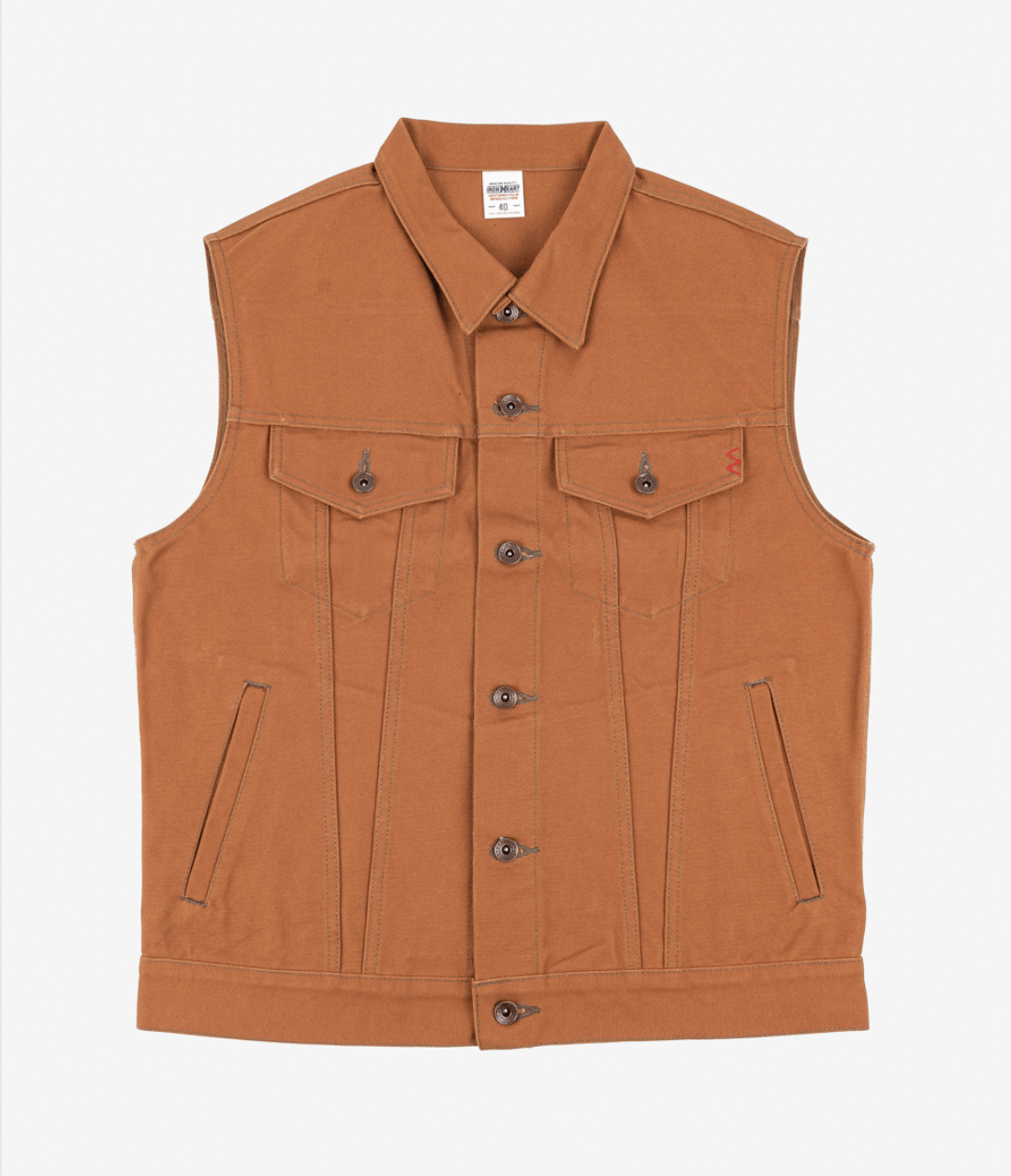 17oz Duck Modified Type III Vest - Brown IH-2526V
