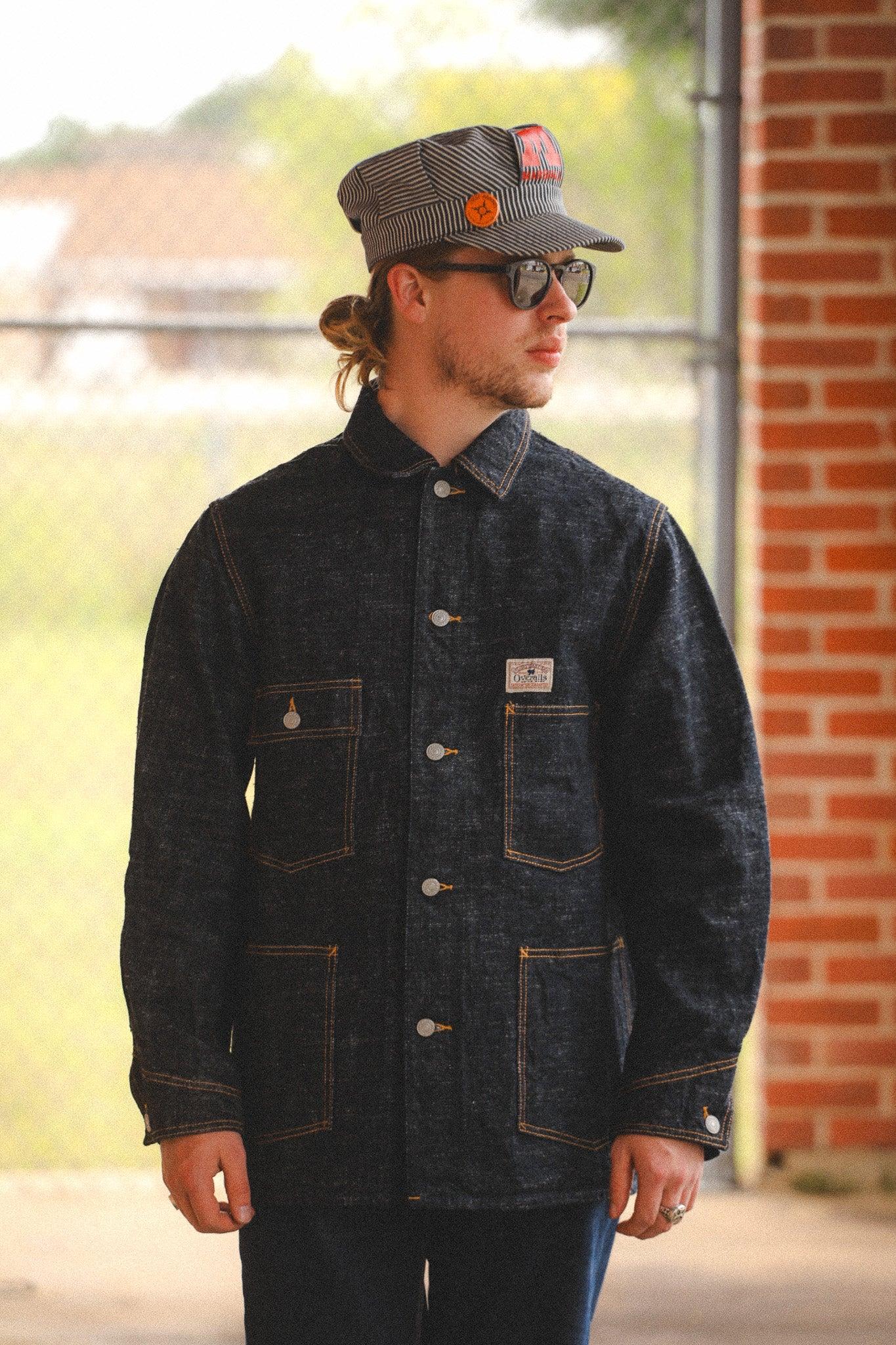 D4620 Studio D'Artisan GL3 Selvedge Denim Coverall Jacket- Indigo