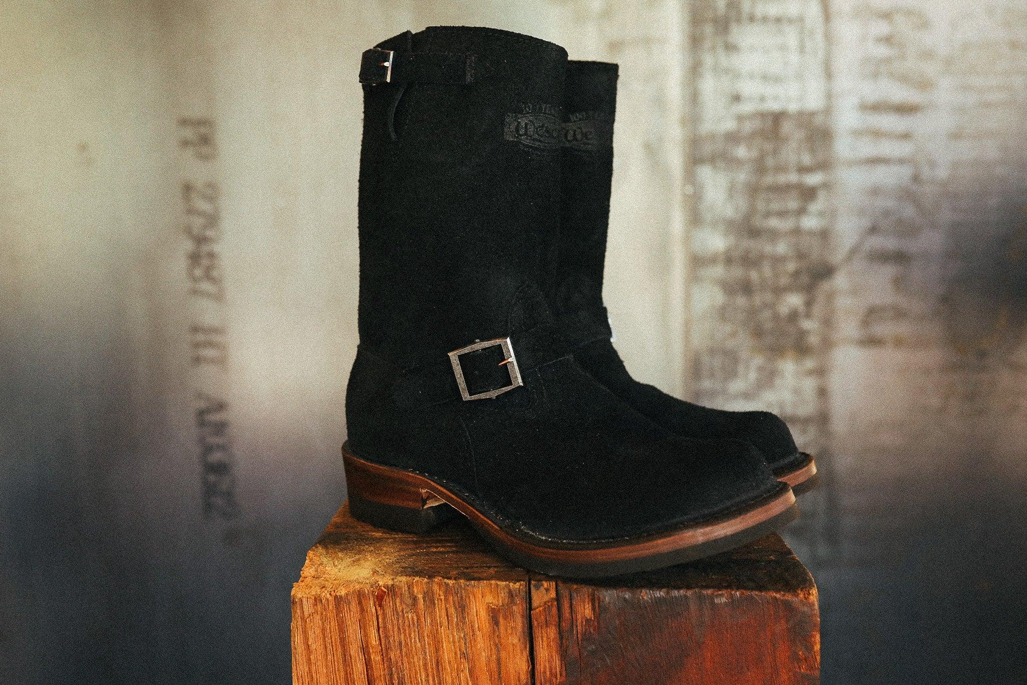 Wesco X ISP Boss Engineer Boot- Black Roughout, 9109 Last