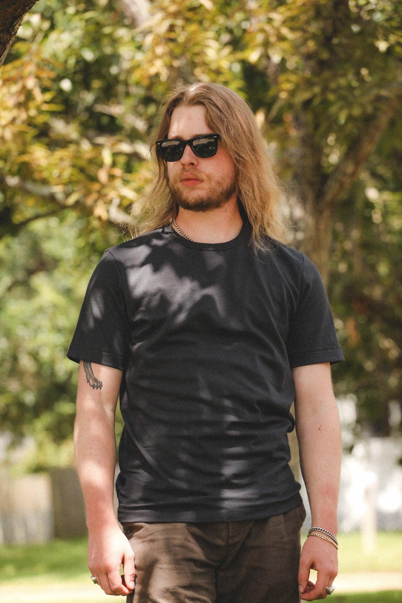 2M15 Merz b. Schwanen Mid-Century Machine Refined Fit T-Shirt- 98 Charcoal