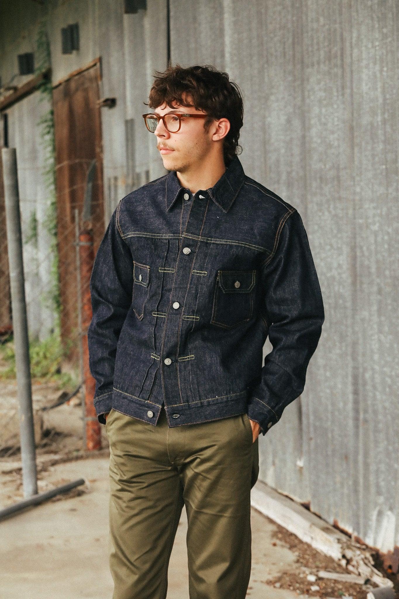 SC11953A Sugar Cane 14.25oz Type II Denim Jacket 1953 Model- Indigo