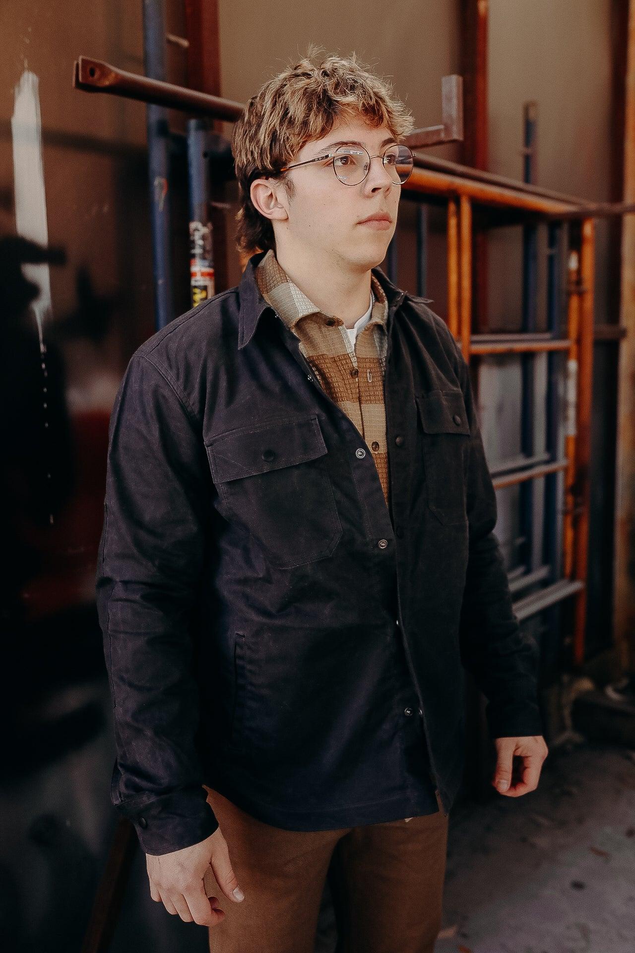 Patrol Shirt- Grey Waxed Canvas