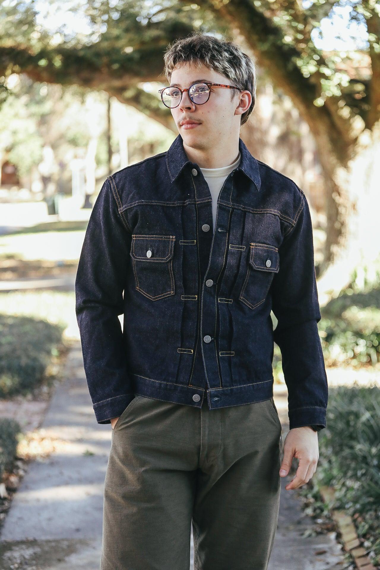 FN-OJ-D002 The Flat Head 14.5oz 50's Type II Denim Jacket- Indigo