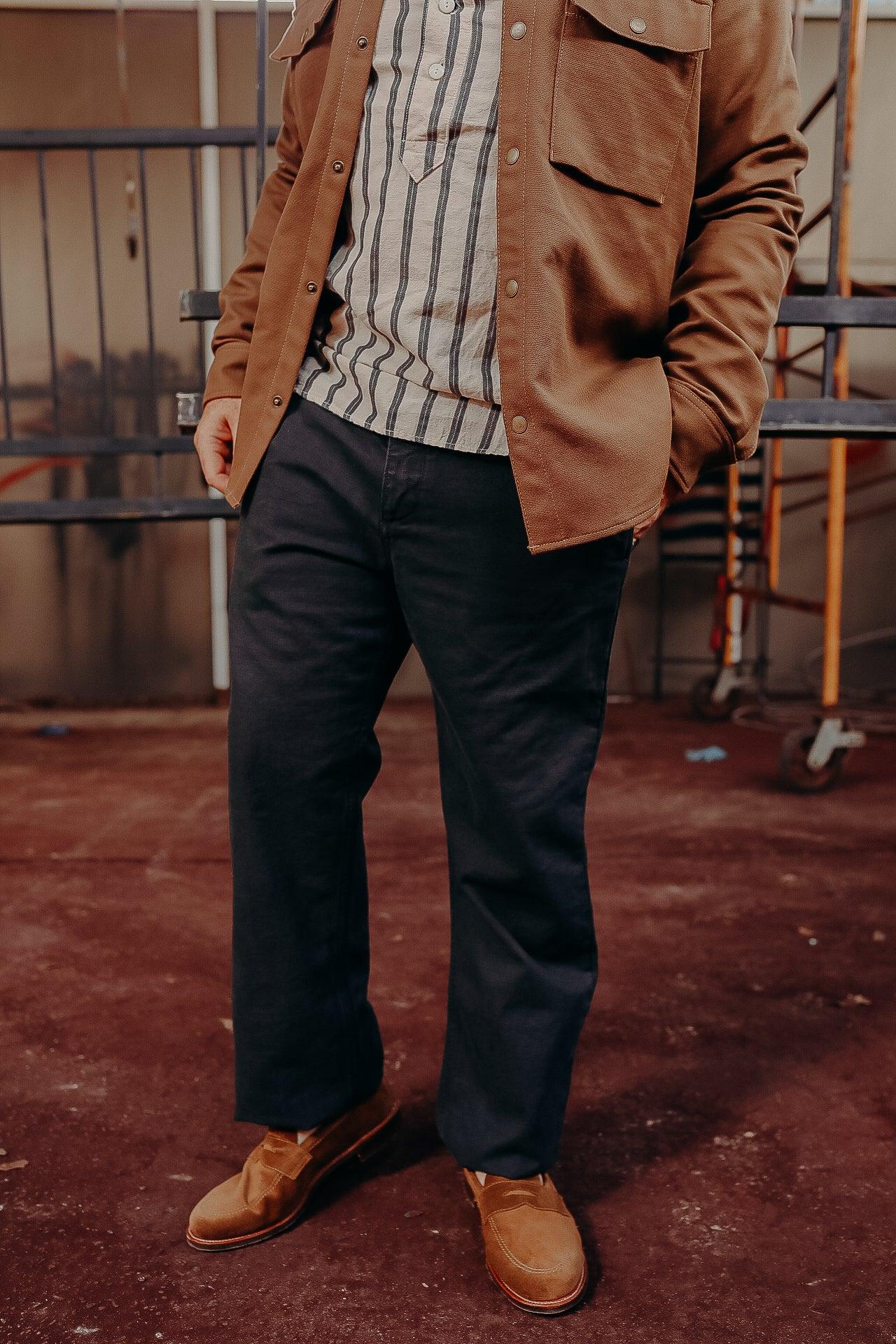 Deck Pant 14oz Slub-Black
