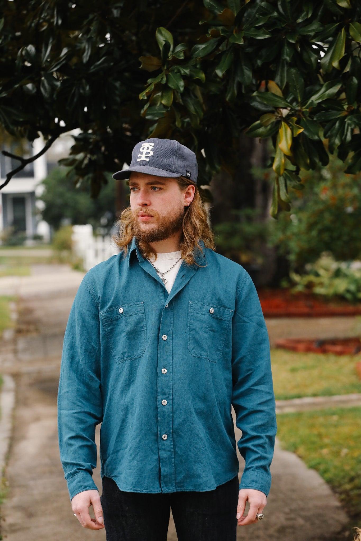 McAllen Shirt Mill Scale Canvas- Ocean Blue