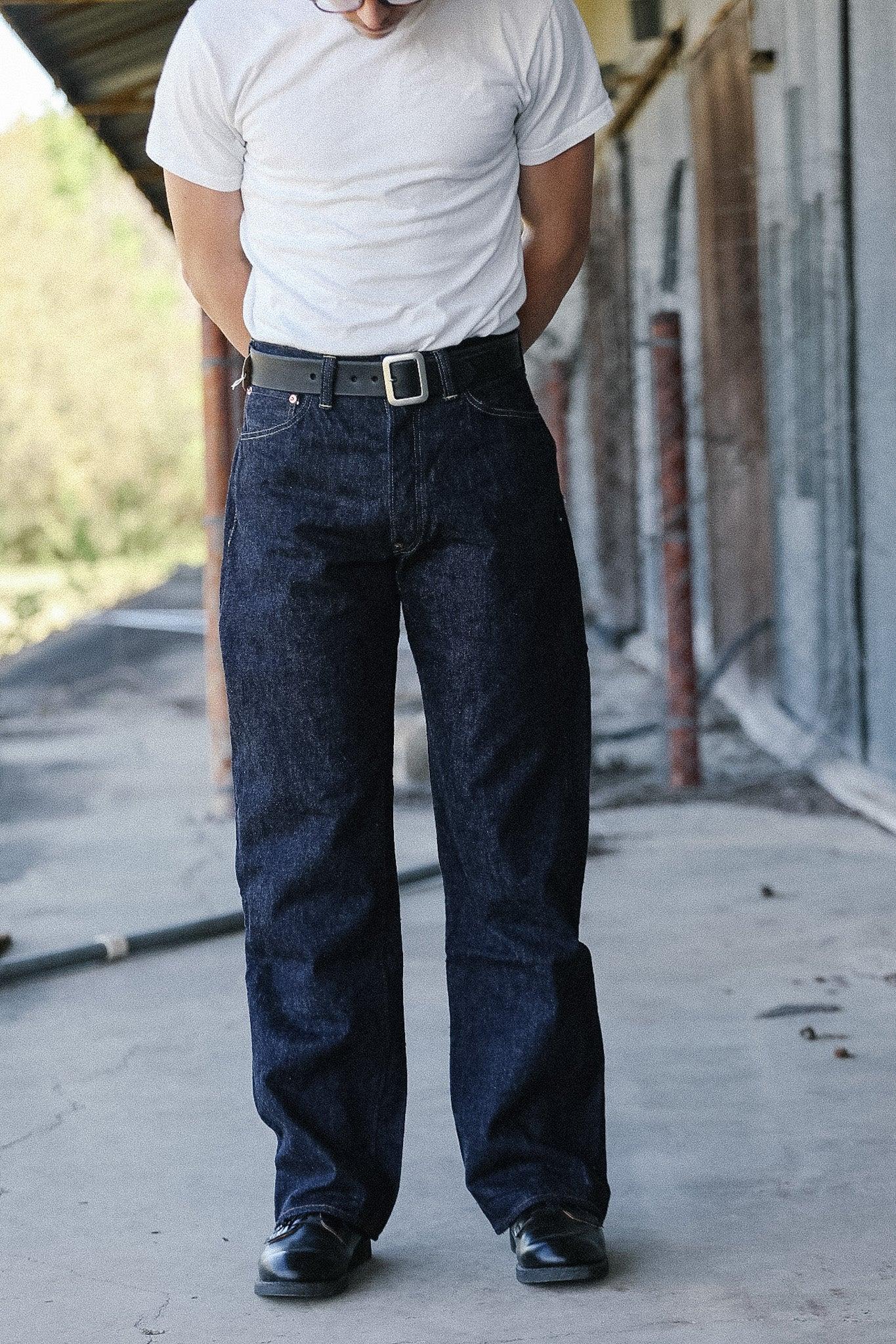 SC42025 Sugar Cane - 13oz. Denim Waist Overalls 2025 Model Wide Leg- Indigo
